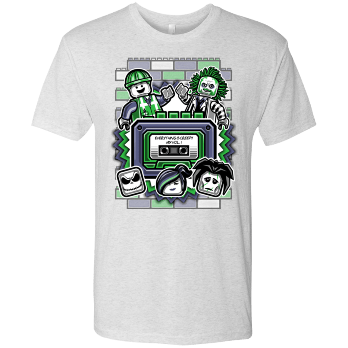 T-Shirts Heather White / Small Everything Is Creepy Mix Men's Triblend T-Shirt