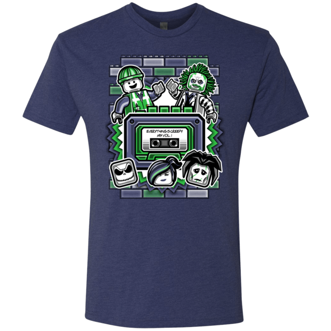 T-Shirts Vintage Navy / Small Everything Is Creepy Mix Men's Triblend T-Shirt