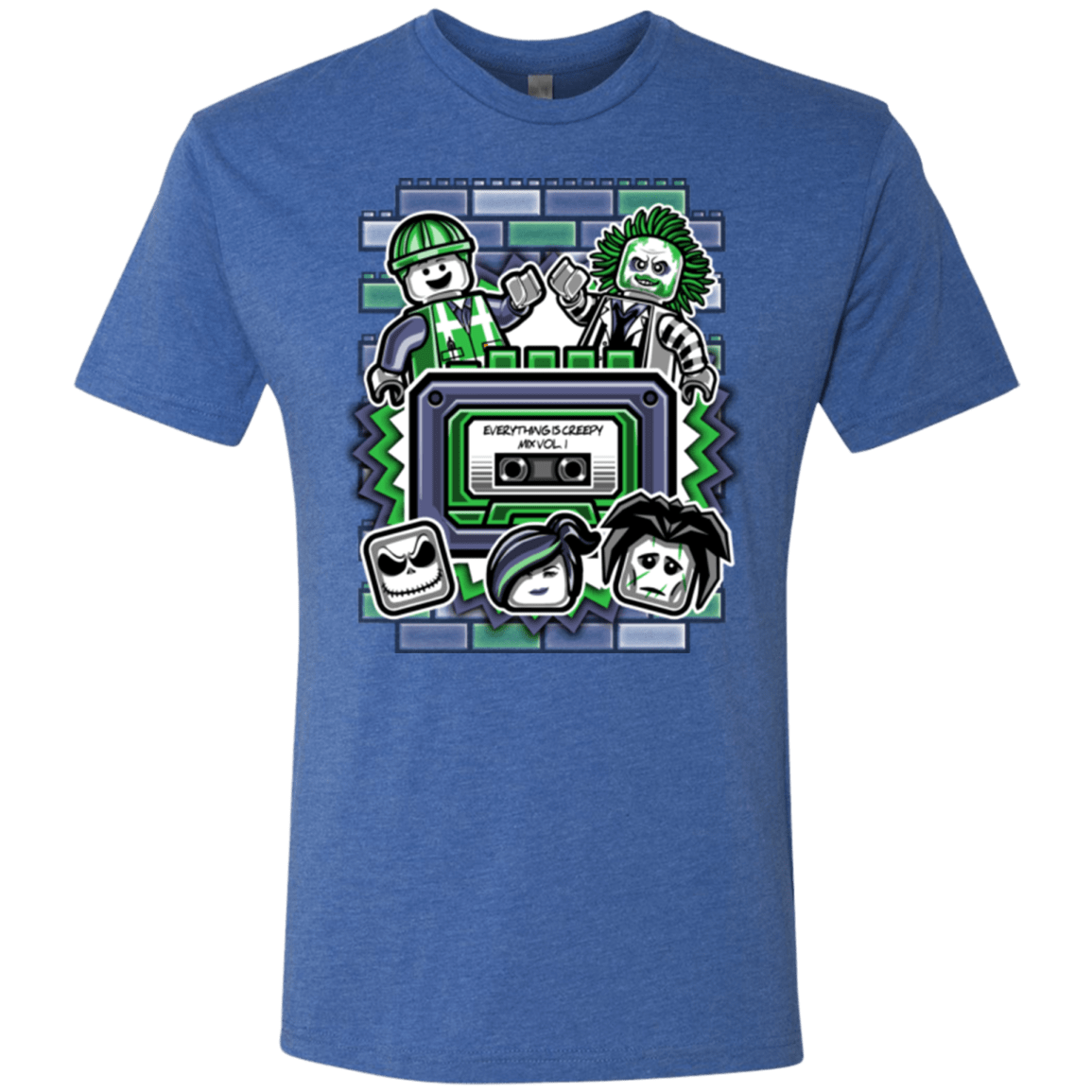 T-Shirts Vintage Royal / Small Everything Is Creepy Mix Men's Triblend T-Shirt