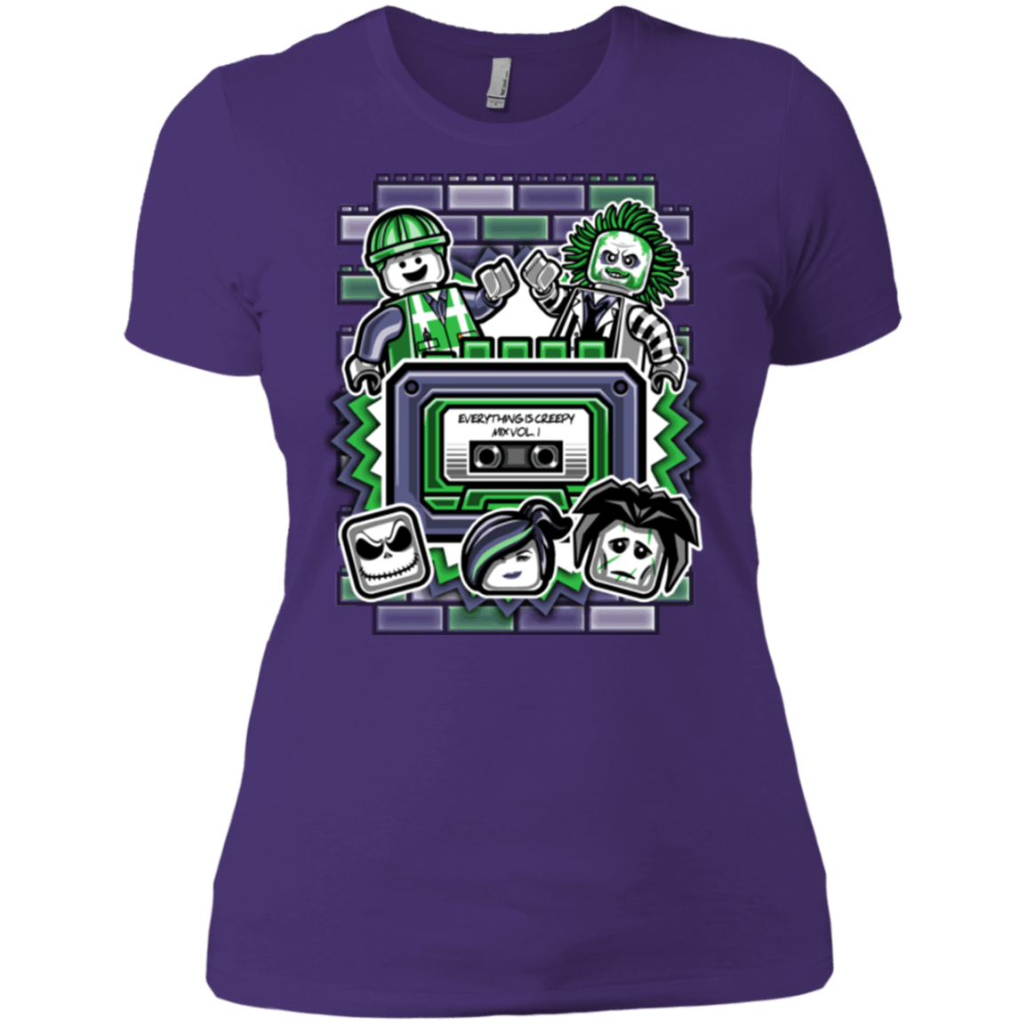 T-Shirts Purple Rush/ / X-Small Everything Is Creepy Mix Women's Premium T-Shirt