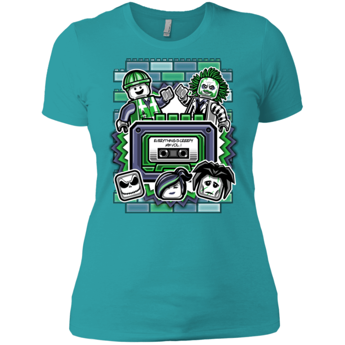 T-Shirts Tahiti Blue / X-Small Everything Is Creepy Mix Women's Premium T-Shirt