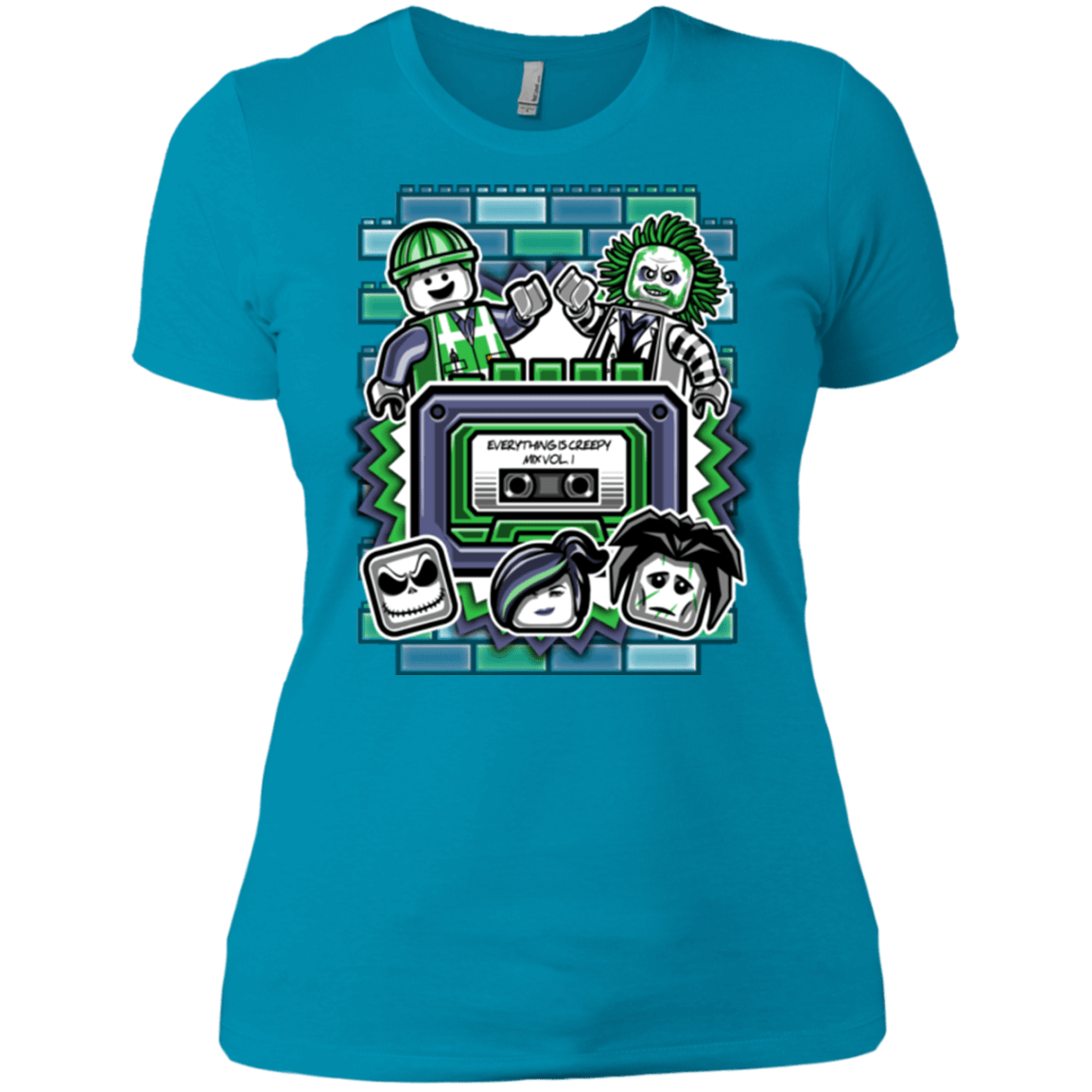 T-Shirts Turquoise / X-Small Everything Is Creepy Mix Women's Premium T-Shirt