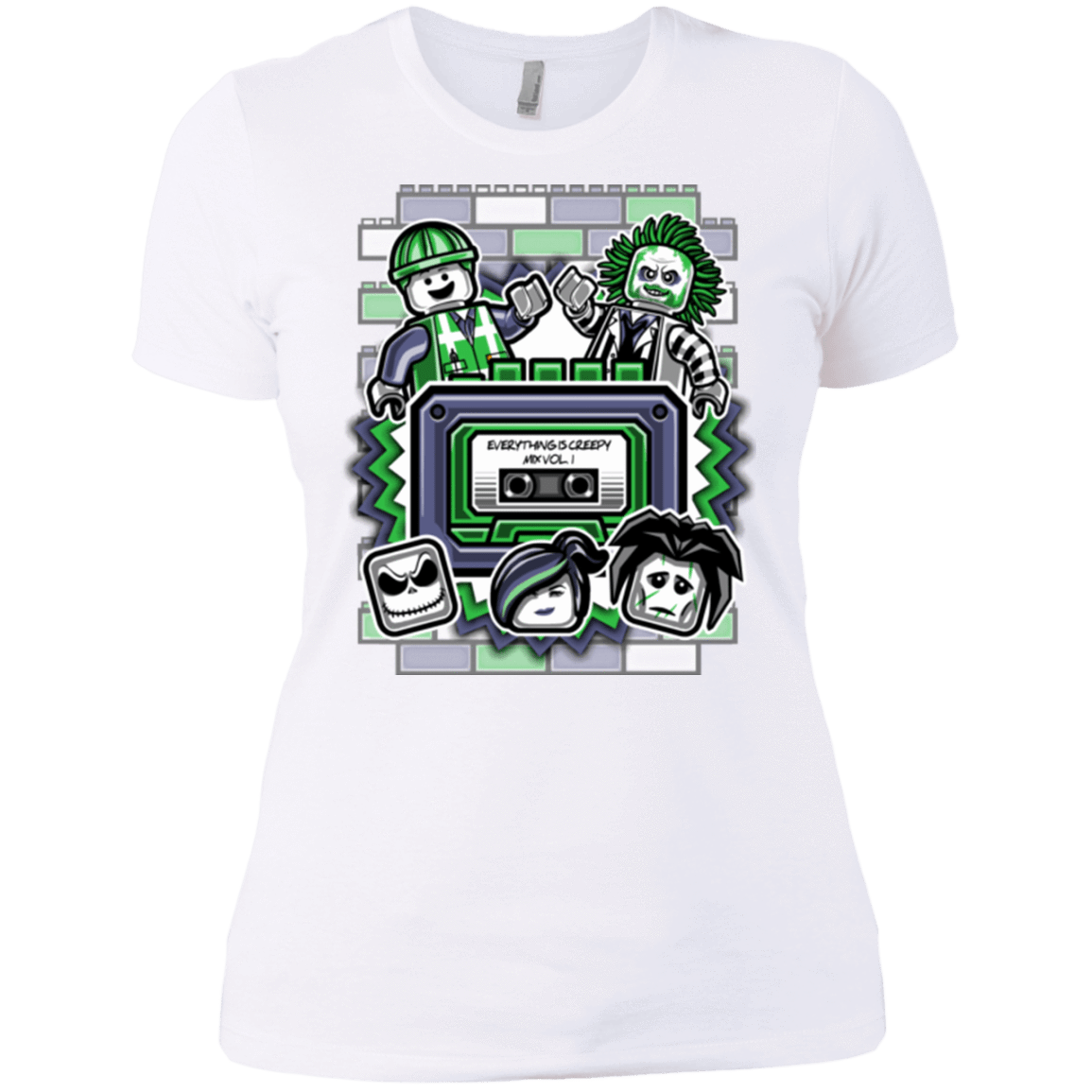 T-Shirts White / X-Small Everything Is Creepy Mix Women's Premium T-Shirt