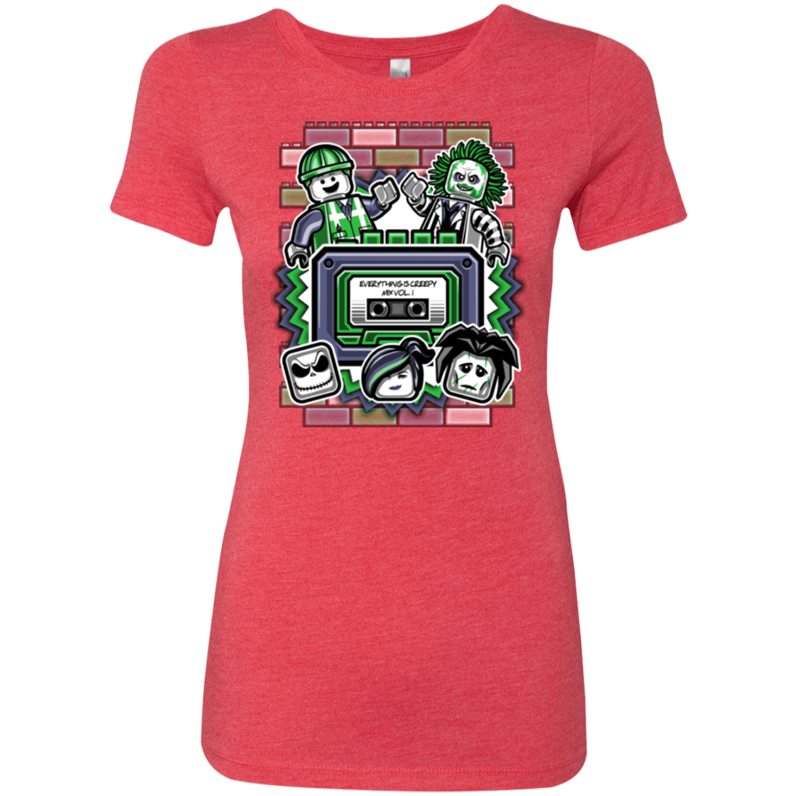 T-Shirts Vintage Red / Small Everything Is Creepy Mix Women's Triblend T-Shirt