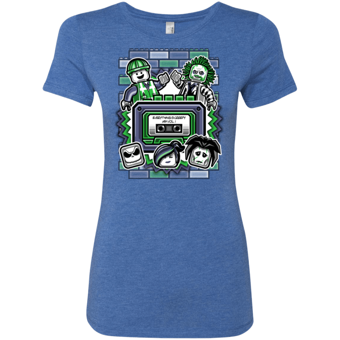 T-Shirts Vintage Royal / Small Everything Is Creepy Mix Women's Triblend T-Shirt