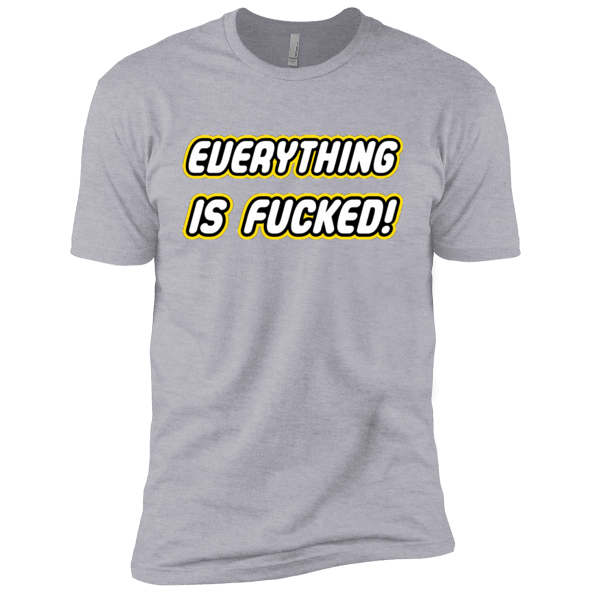 T-Shirts Heather Grey / YXS Everything is Fucked Boys Premium T-Shirt