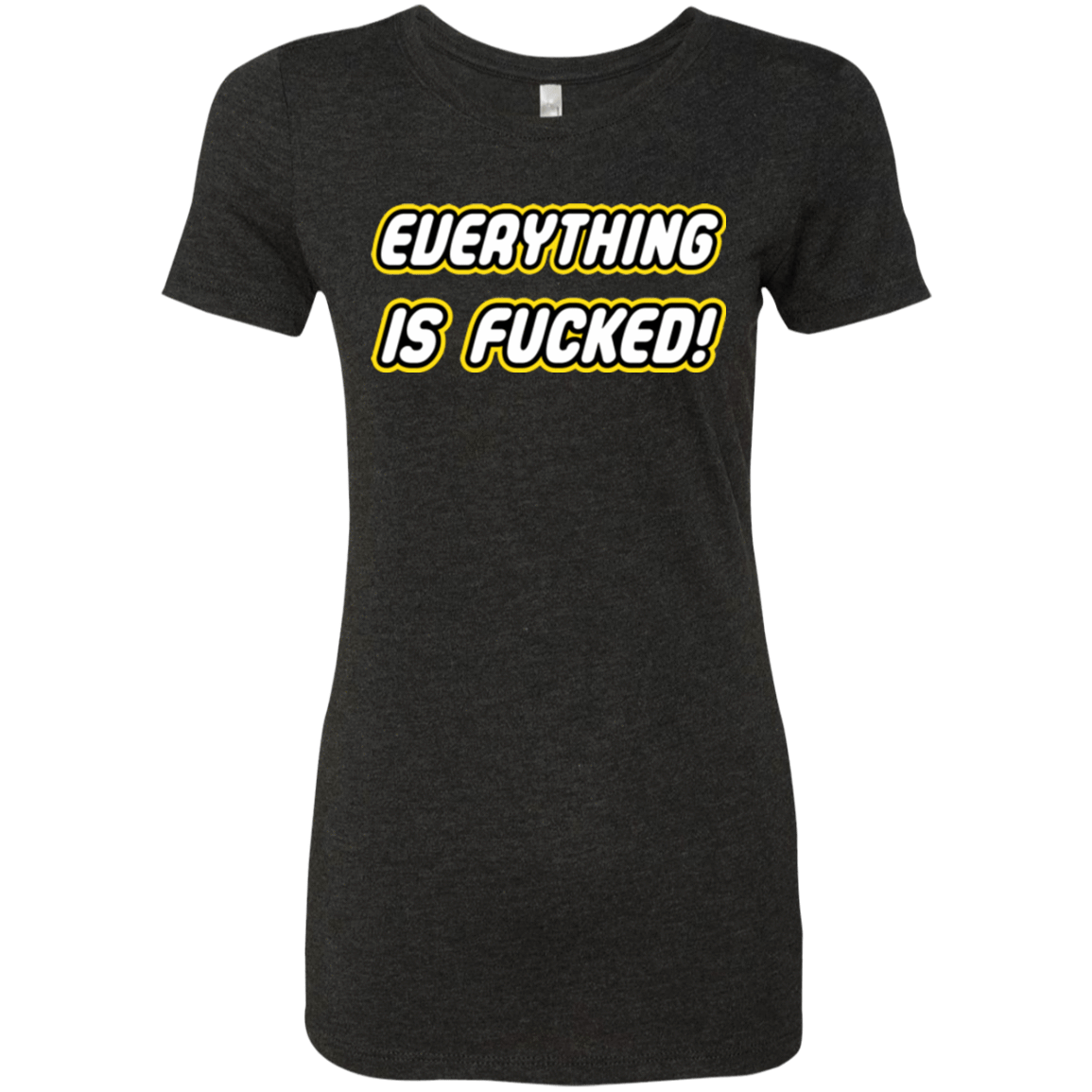 T-Shirts Vintage Black / Small Everything is Fucked Women's Triblend T-Shirt