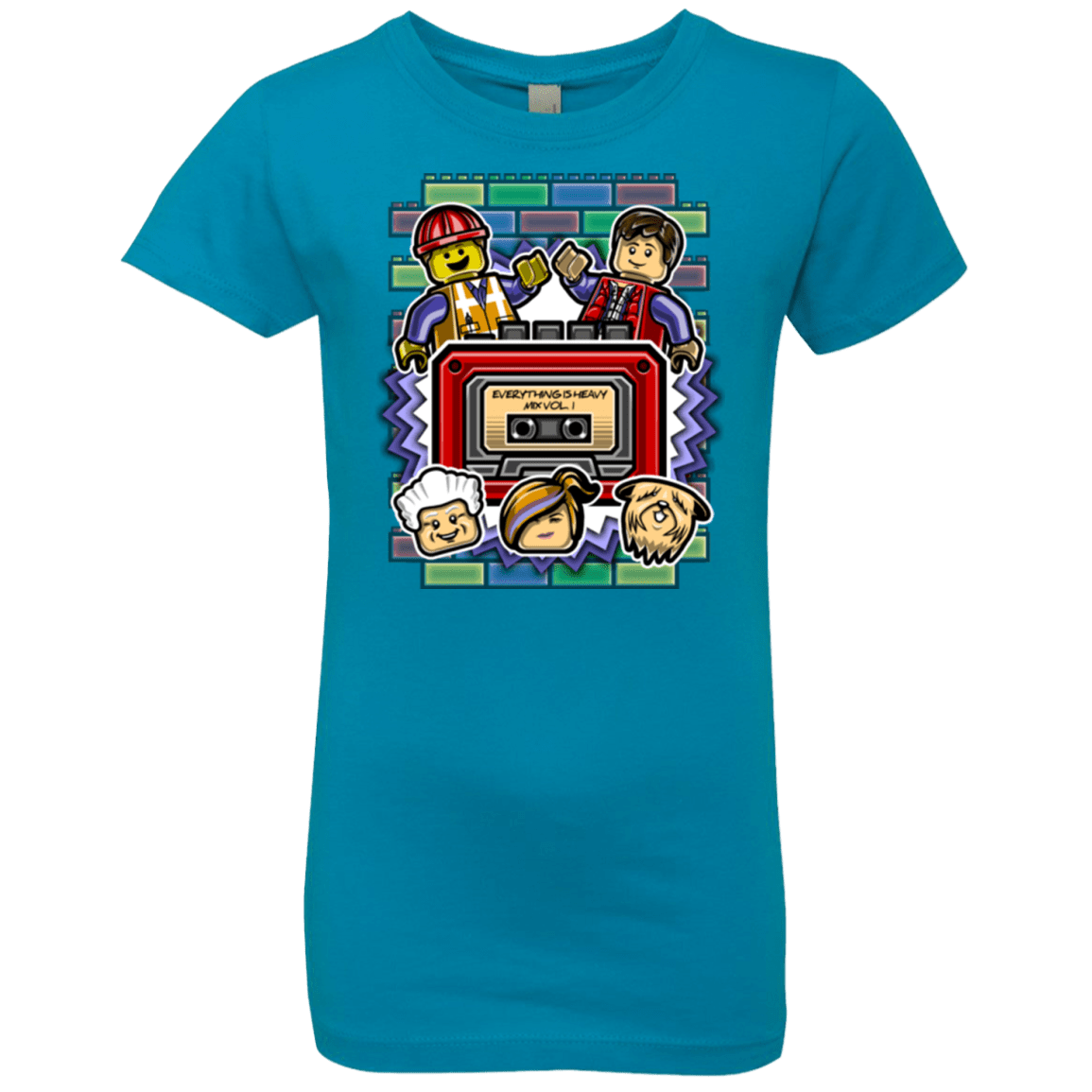 T-Shirts Turquoise / YXS Everything Is Heavy Mix Girls Premium T-Shirt