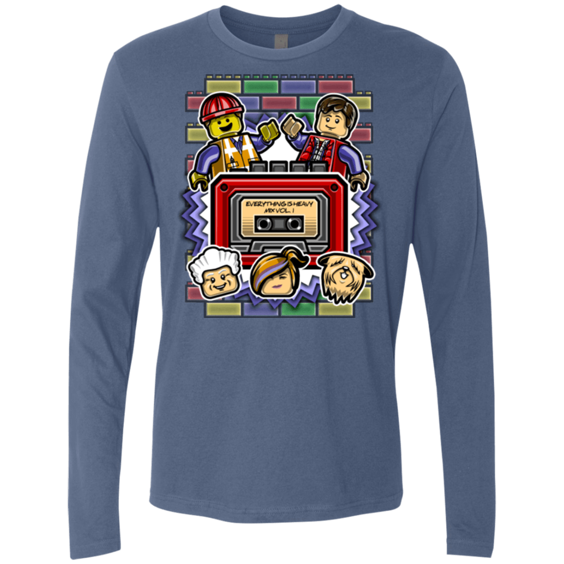 T-Shirts Indigo / Small Everything Is Heavy Mix Men's Premium Long Sleeve