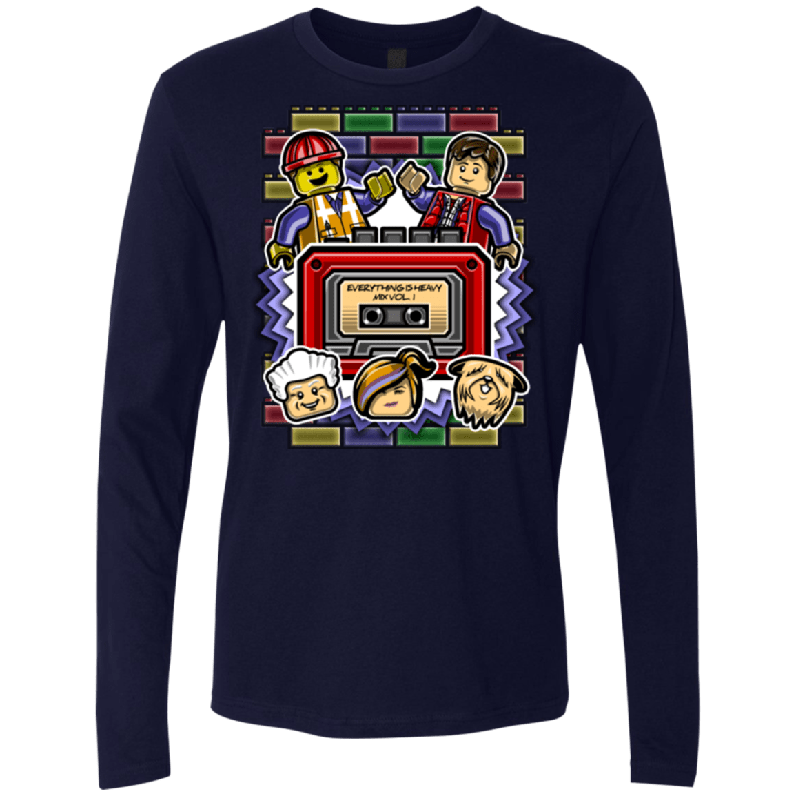T-Shirts Midnight Navy / Small Everything Is Heavy Mix Men's Premium Long Sleeve