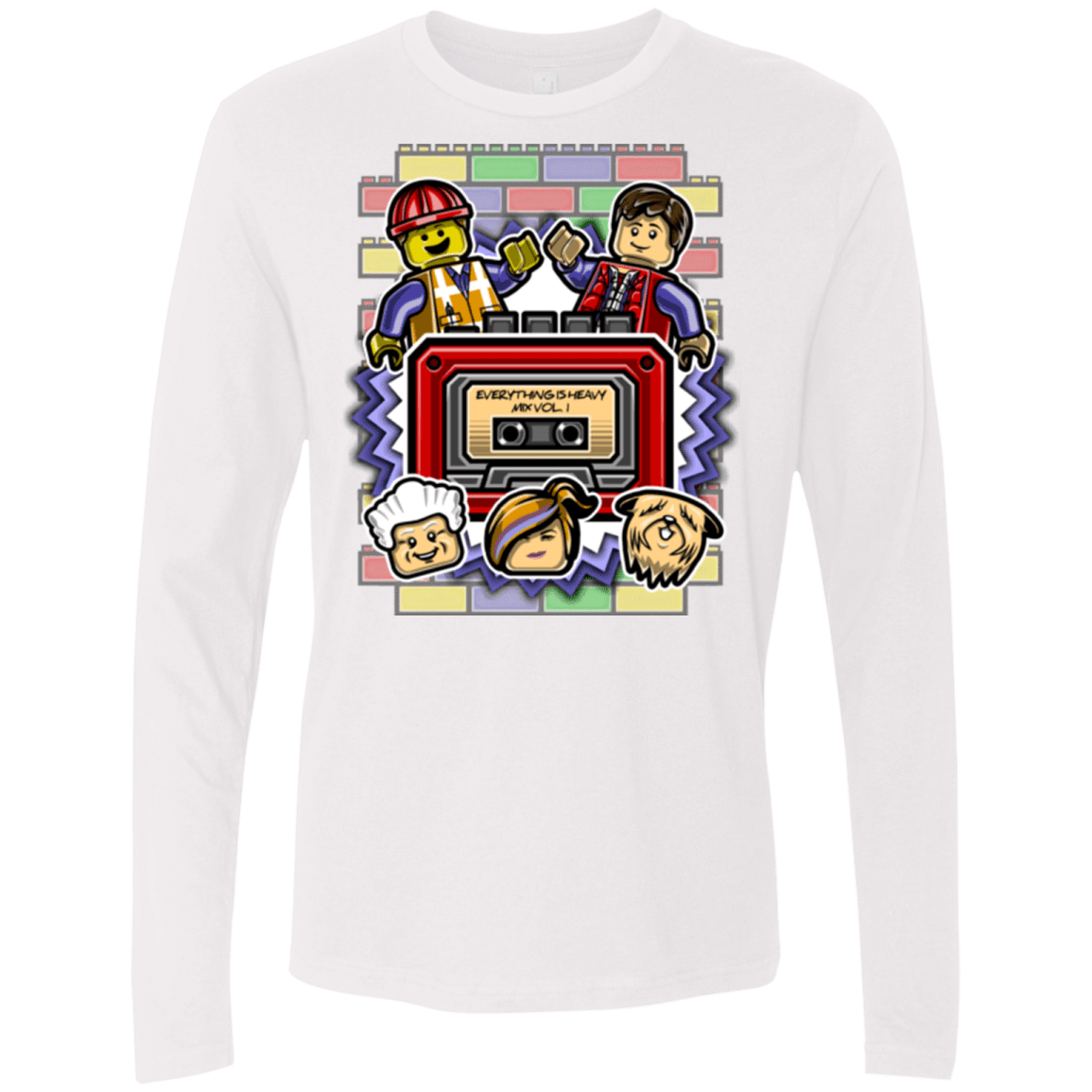 T-Shirts White / Small Everything Is Heavy Mix Men's Premium Long Sleeve