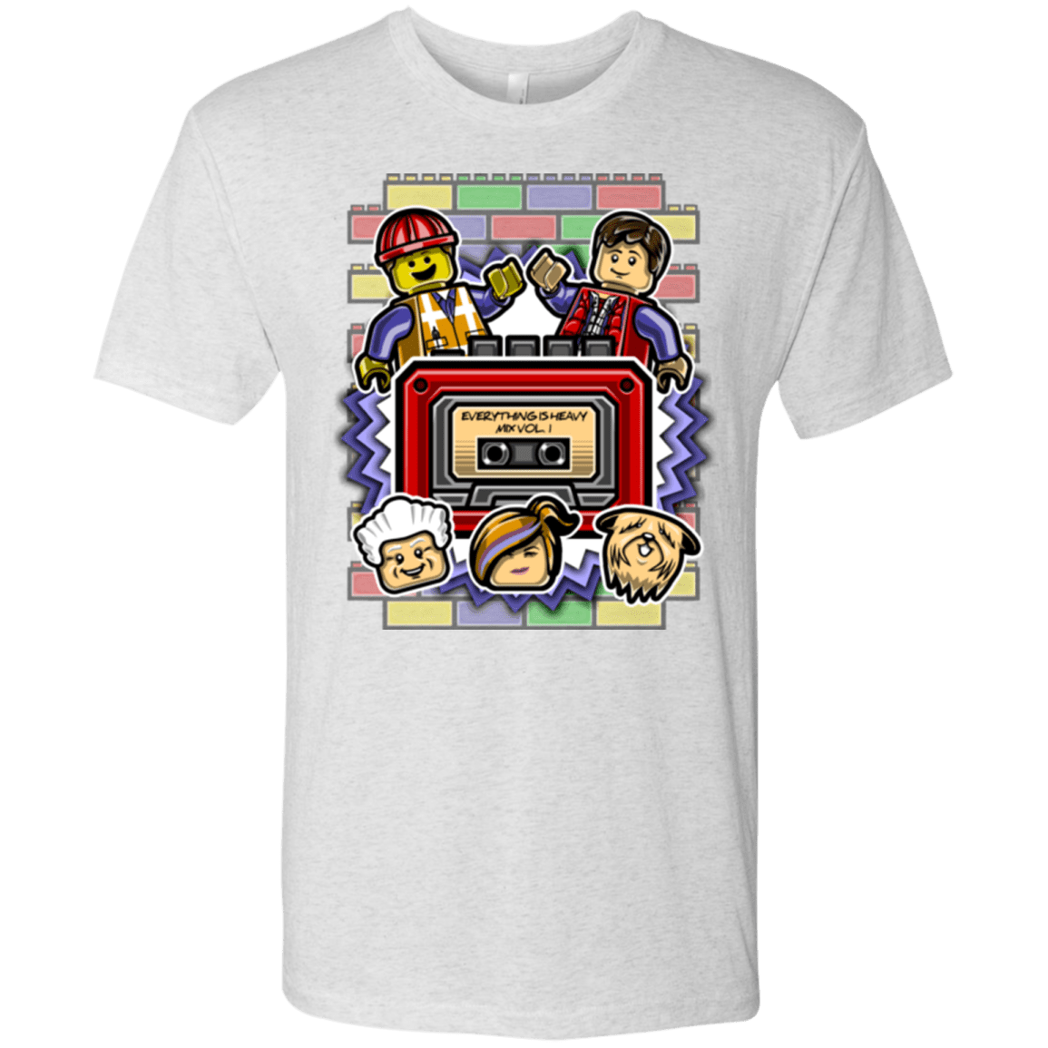 T-Shirts Heather White / Small Everything Is Heavy Mix Men's Triblend T-Shirt