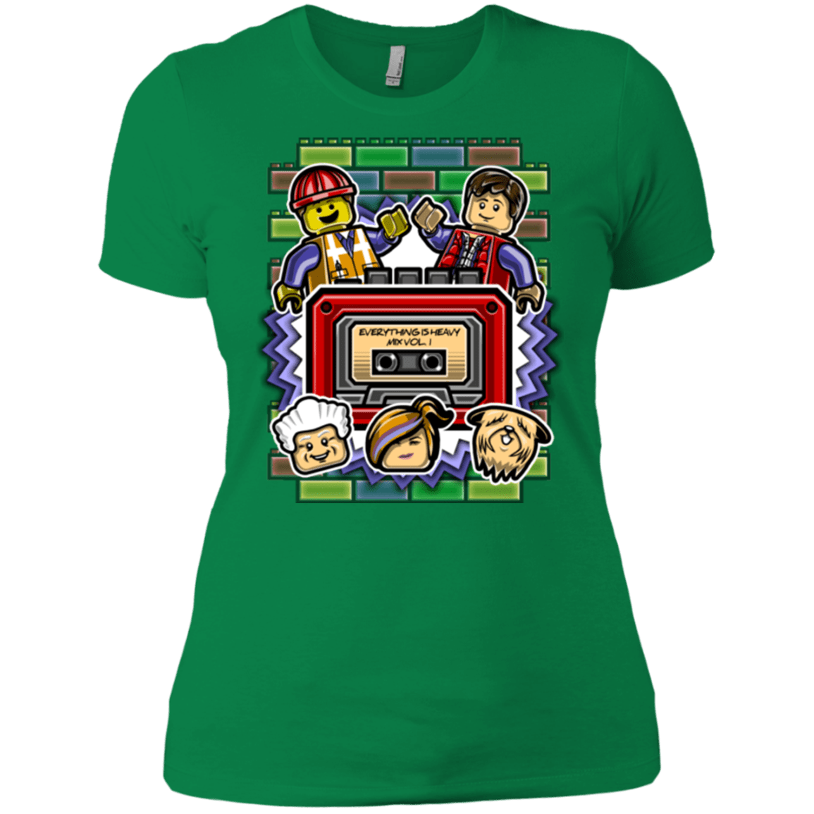 T-Shirts Kelly Green / X-Small Everything Is Heavy Mix Women's Premium T-Shirt