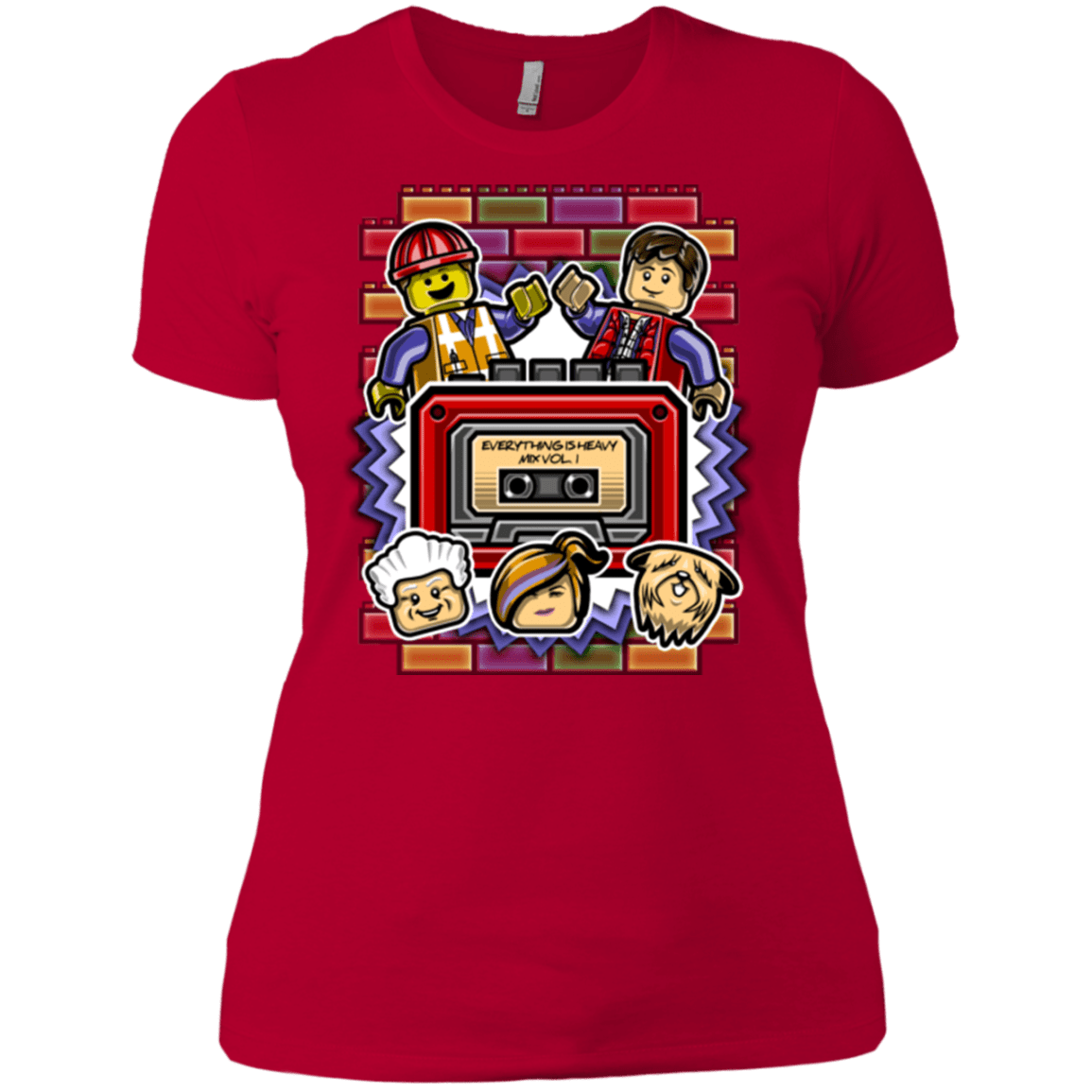 T-Shirts Red / X-Small Everything Is Heavy Mix Women's Premium T-Shirt