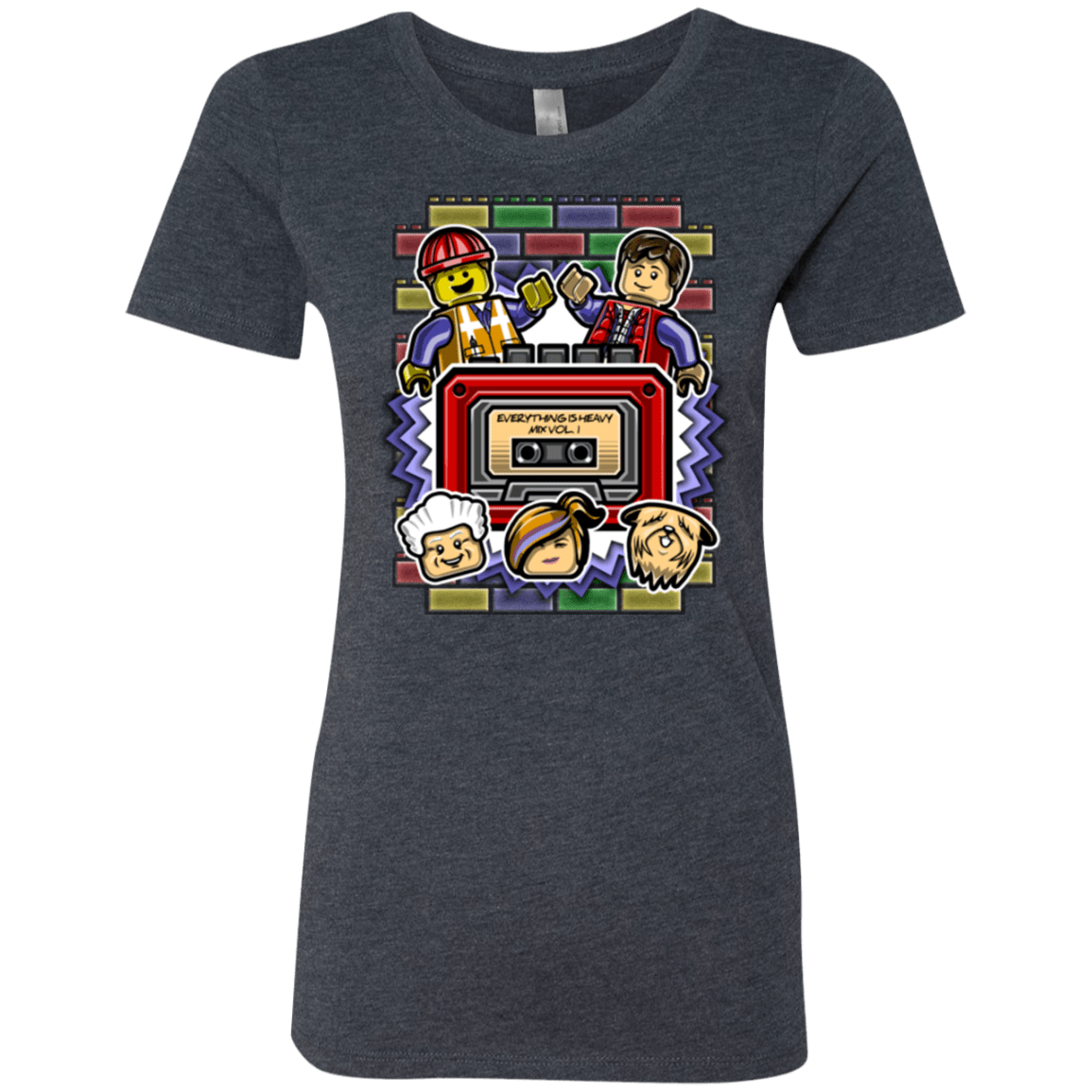 T-Shirts Vintage Navy / Small Everything Is Heavy Mix Women's Triblend T-Shirt