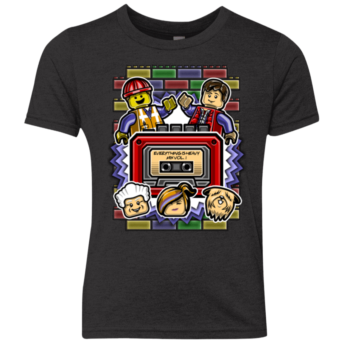 T-Shirts Vintage Black / YXS Everything Is Heavy Mix Youth Triblend T-Shirt