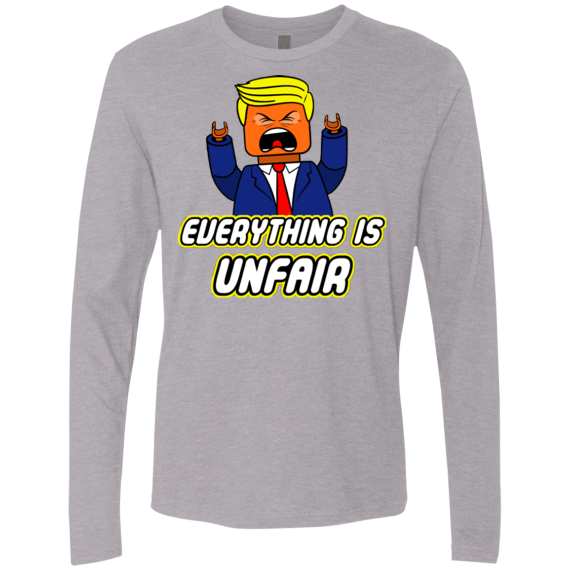T-Shirts Heather Grey / Small Everything Is Unfair Men's Premium Long Sleeve