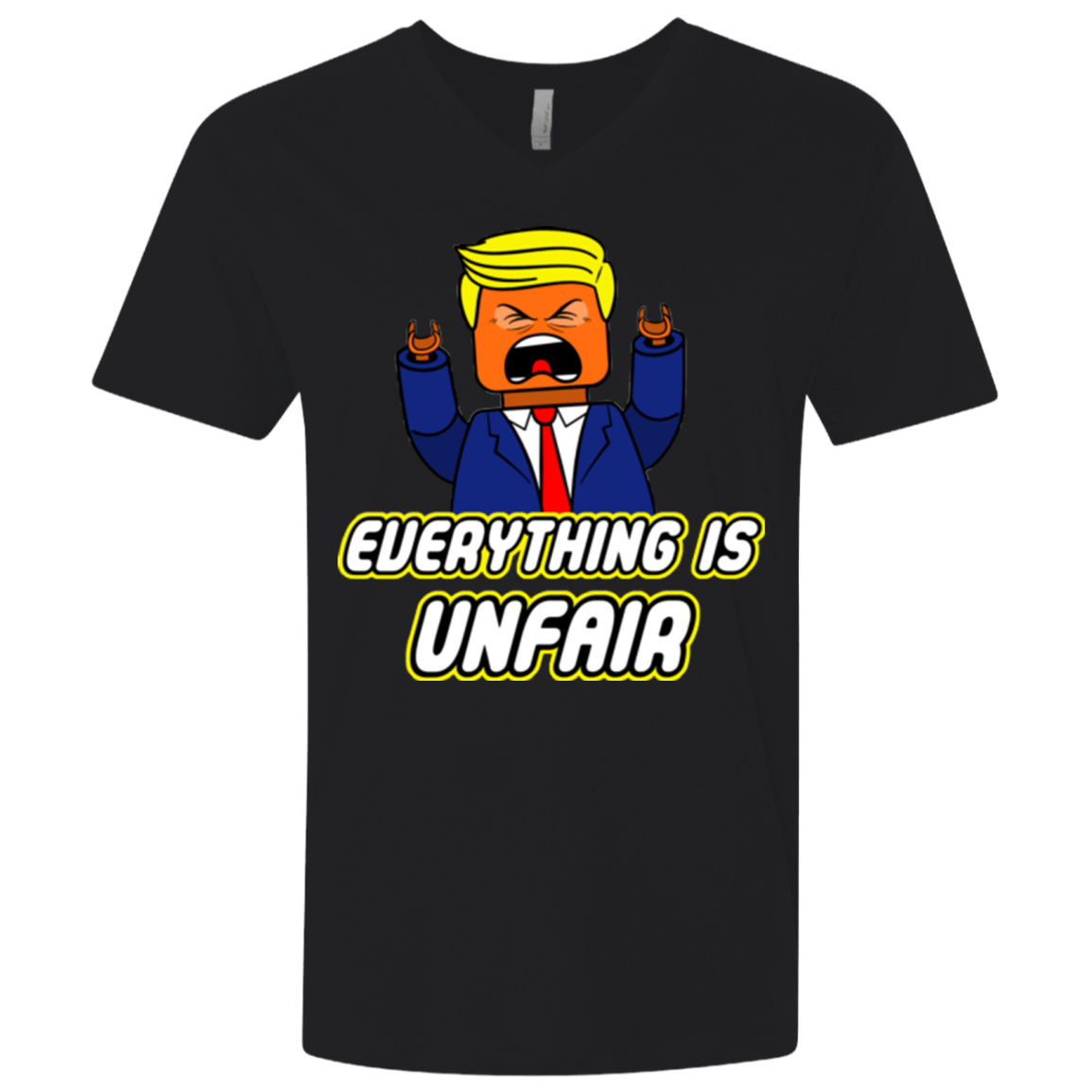 T-Shirts Black / X-Small Everything Is Unfair Men's Premium V-Neck