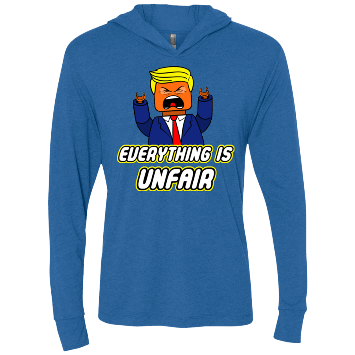 T-Shirts Vintage Royal / X-Small Everything Is Unfair Triblend Long Sleeve Hoodie Tee