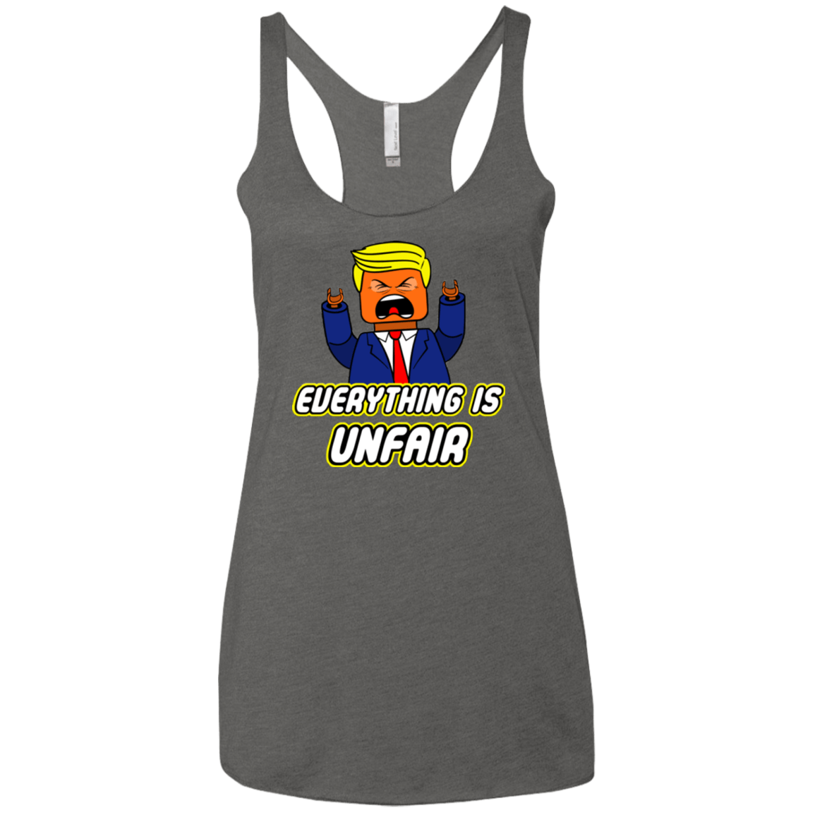 T-Shirts Premium Heather / X-Small Everything Is Unfair Women's Triblend Racerback Tank