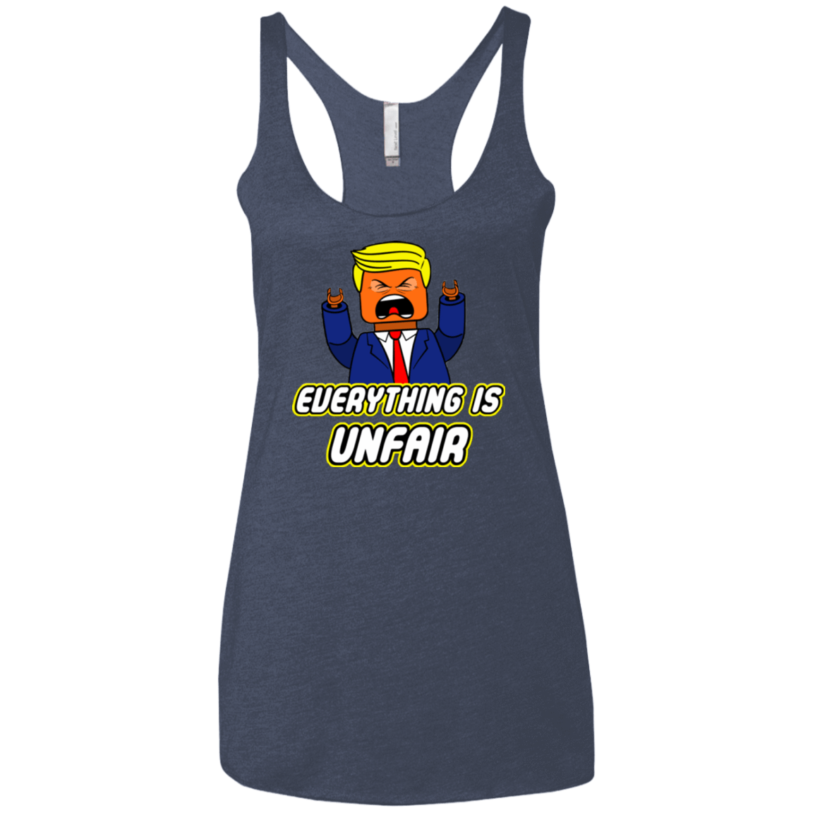 T-Shirts Vintage Navy / X-Small Everything Is Unfair Women's Triblend Racerback Tank