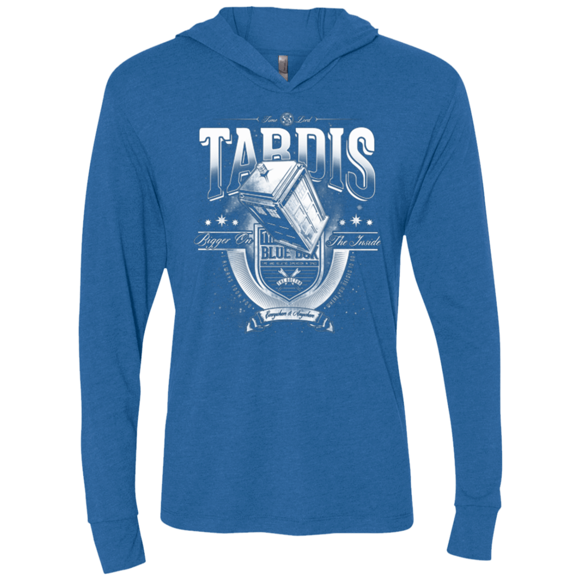 T-Shirts Vintage Royal / X-Small Everywhere and Anywhere Triblend Long Sleeve Hoodie Tee