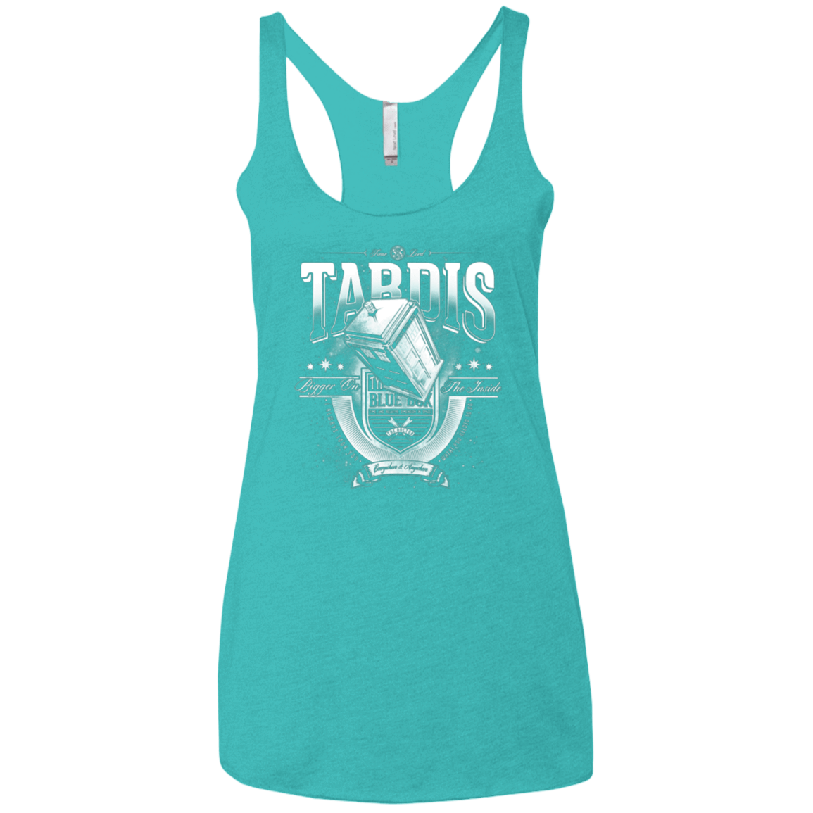 T-Shirts Tahiti Blue / X-Small Everywhere and Anywhere Women's Triblend Racerback Tank
