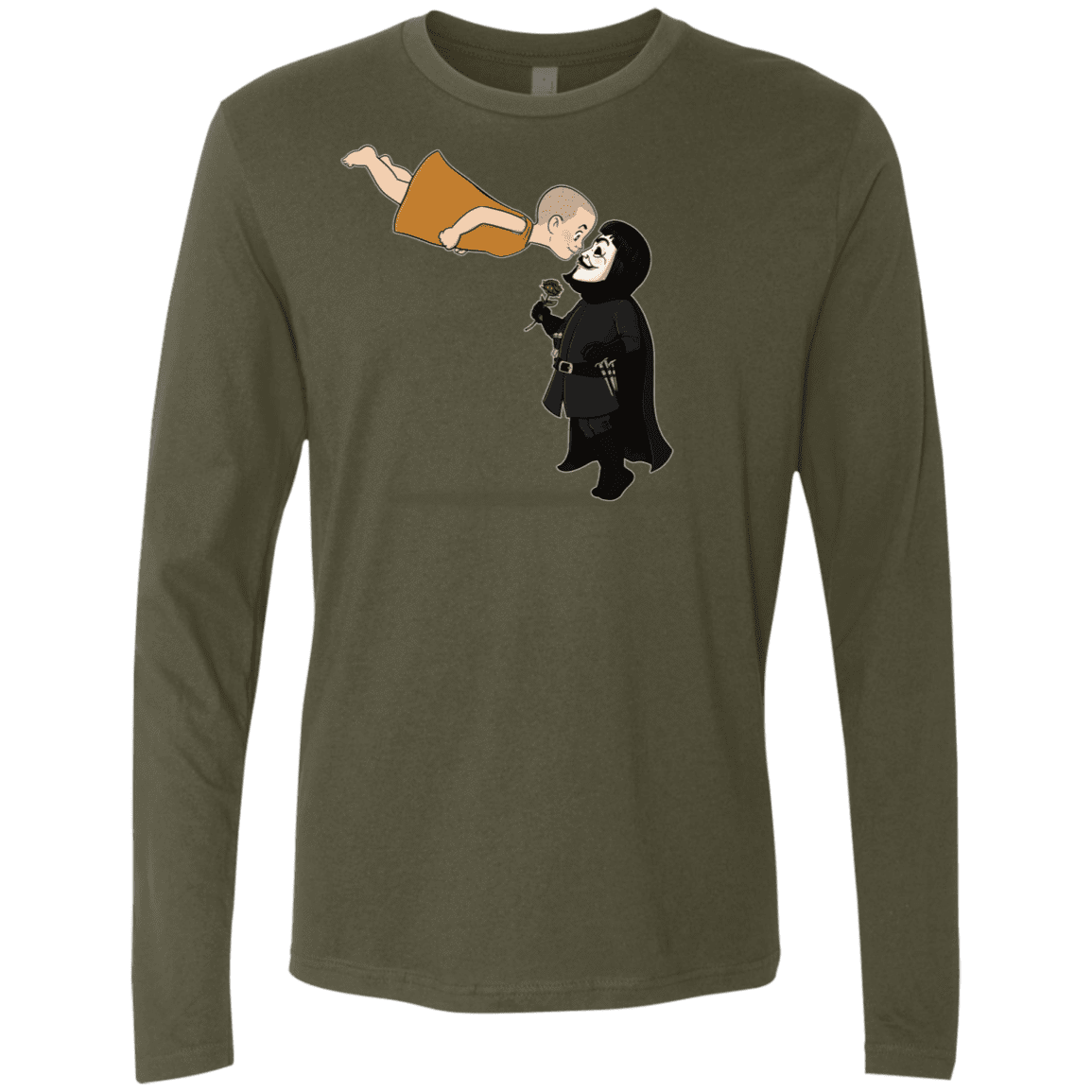 T-Shirts Military Green / S Evey and V Men's Premium Long Sleeve