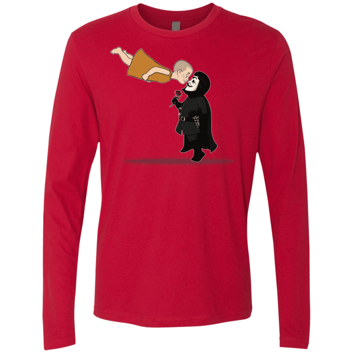 T-Shirts Red / S Evey and V Men's Premium Long Sleeve