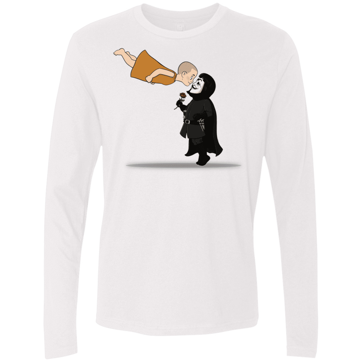 T-Shirts White / S Evey and V Men's Premium Long Sleeve