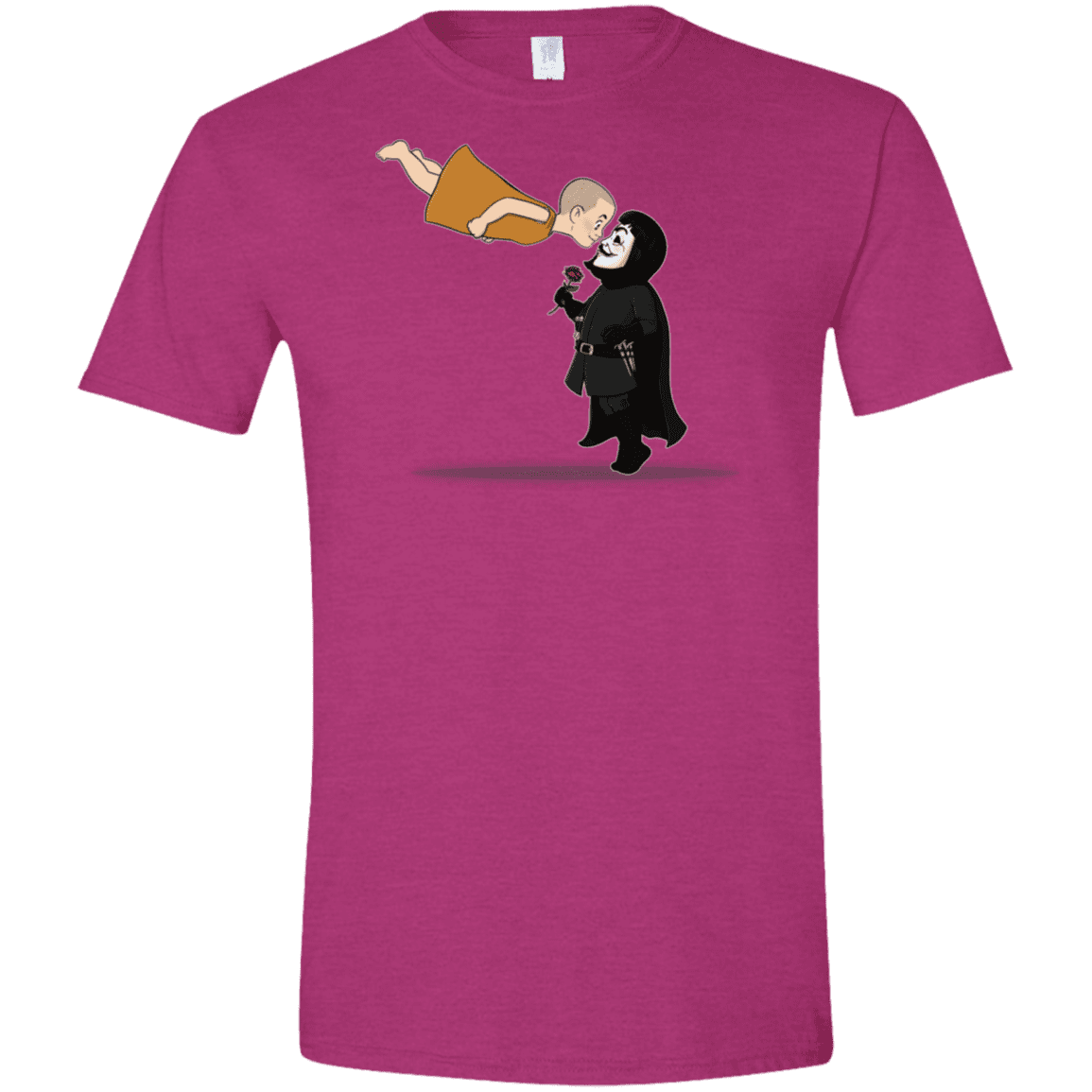 T-Shirts Antique Heliconia / S Evey and V Men's Semi-Fitted Softstyle