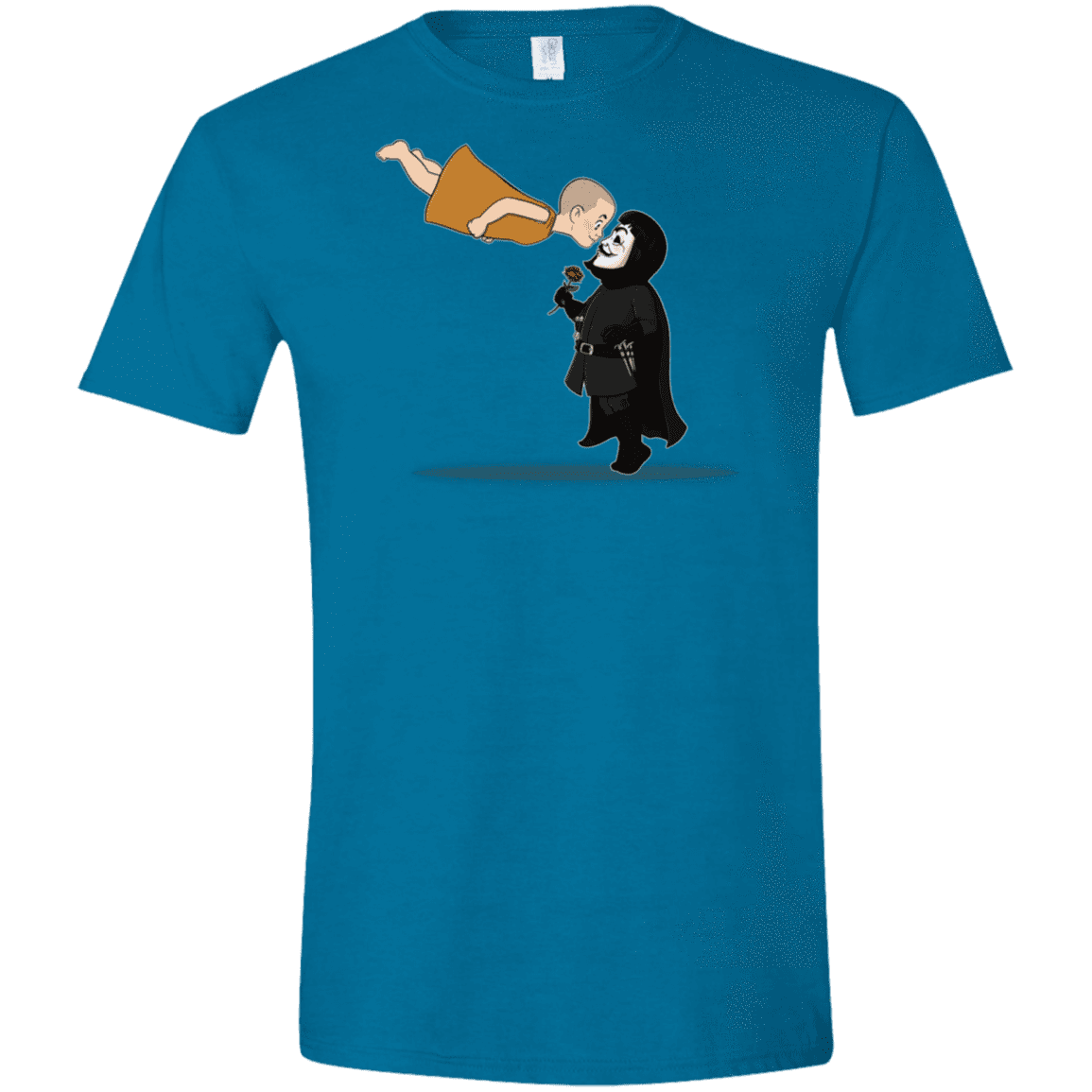 T-Shirts Antique Sapphire / S Evey and V Men's Semi-Fitted Softstyle