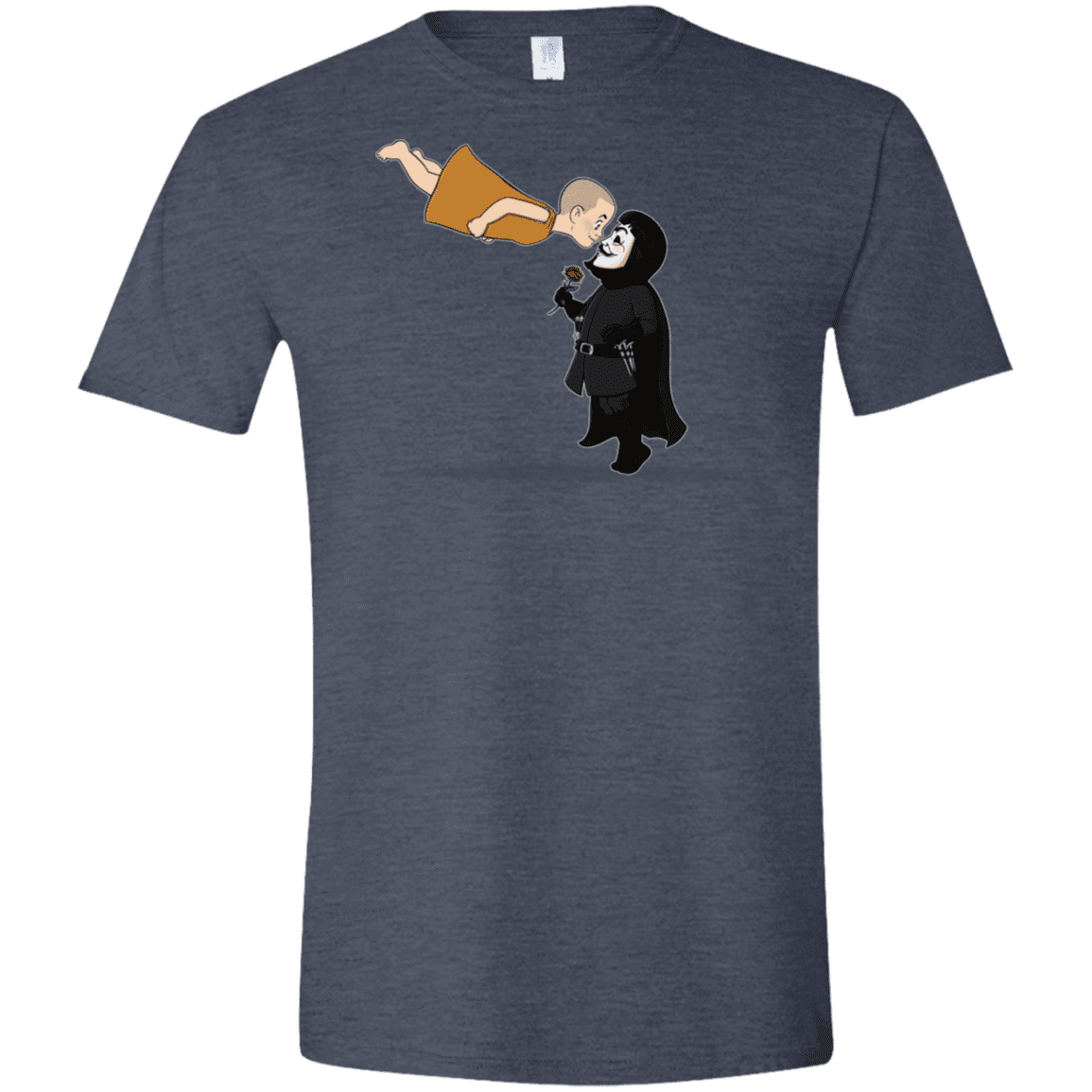 T-Shirts Heather Navy / S Evey and V Men's Semi-Fitted Softstyle