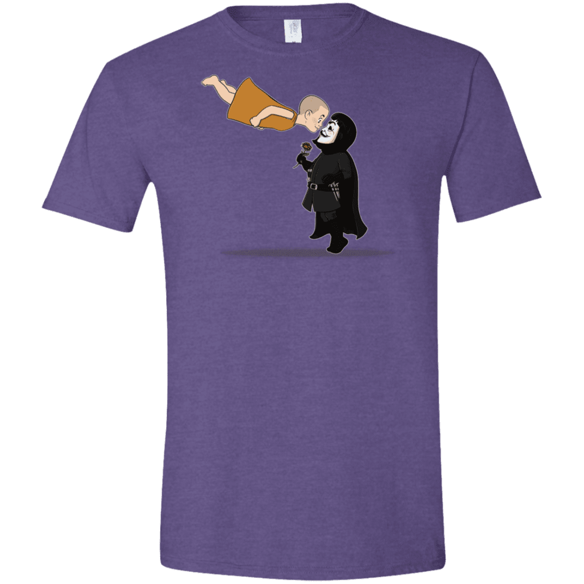 T-Shirts Heather Purple / S Evey and V Men's Semi-Fitted Softstyle