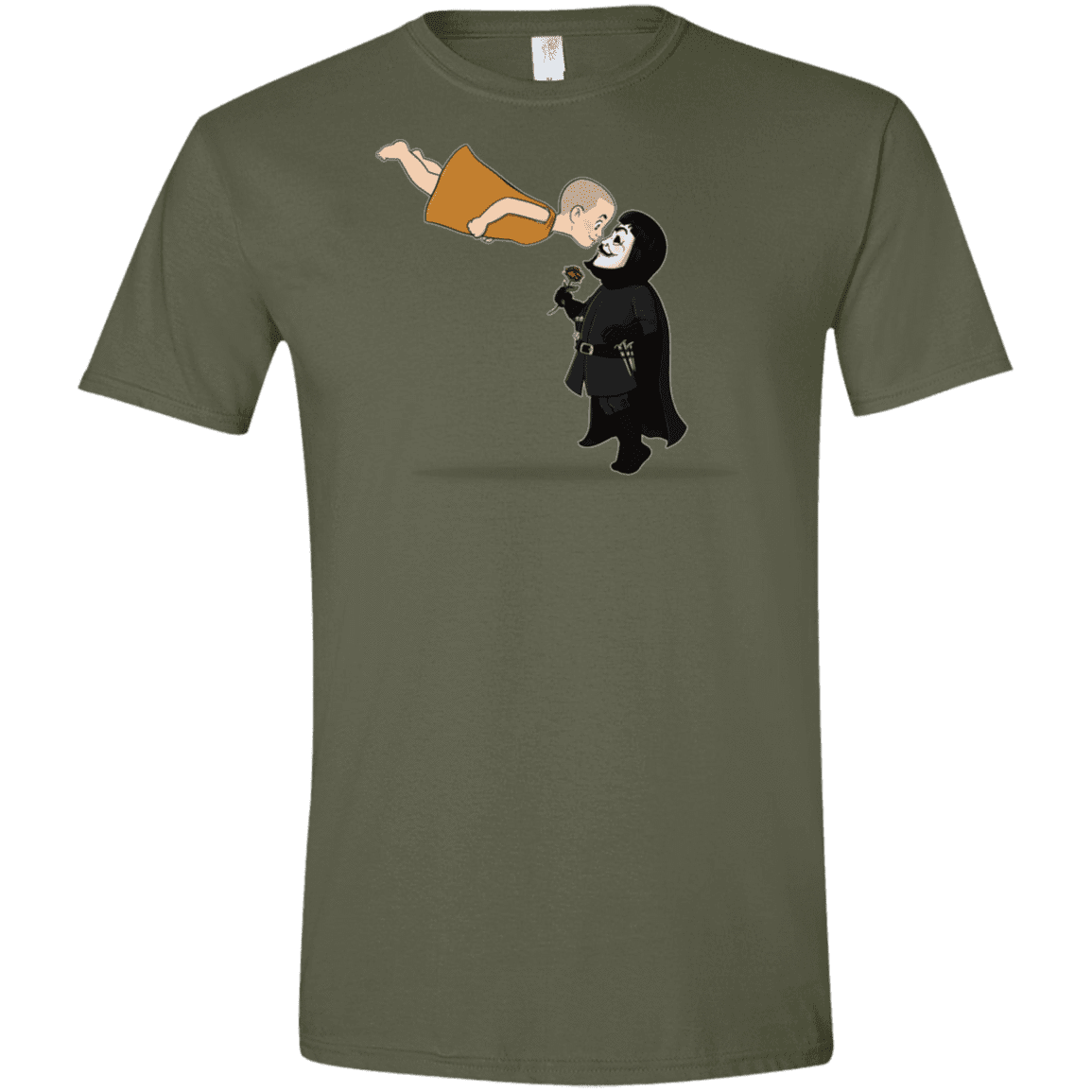 T-Shirts Military Green / S Evey and V Men's Semi-Fitted Softstyle