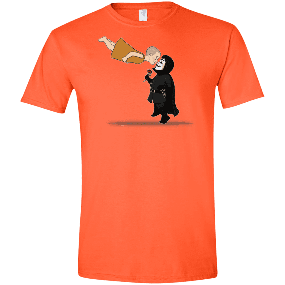 T-Shirts Orange / S Evey and V Men's Semi-Fitted Softstyle