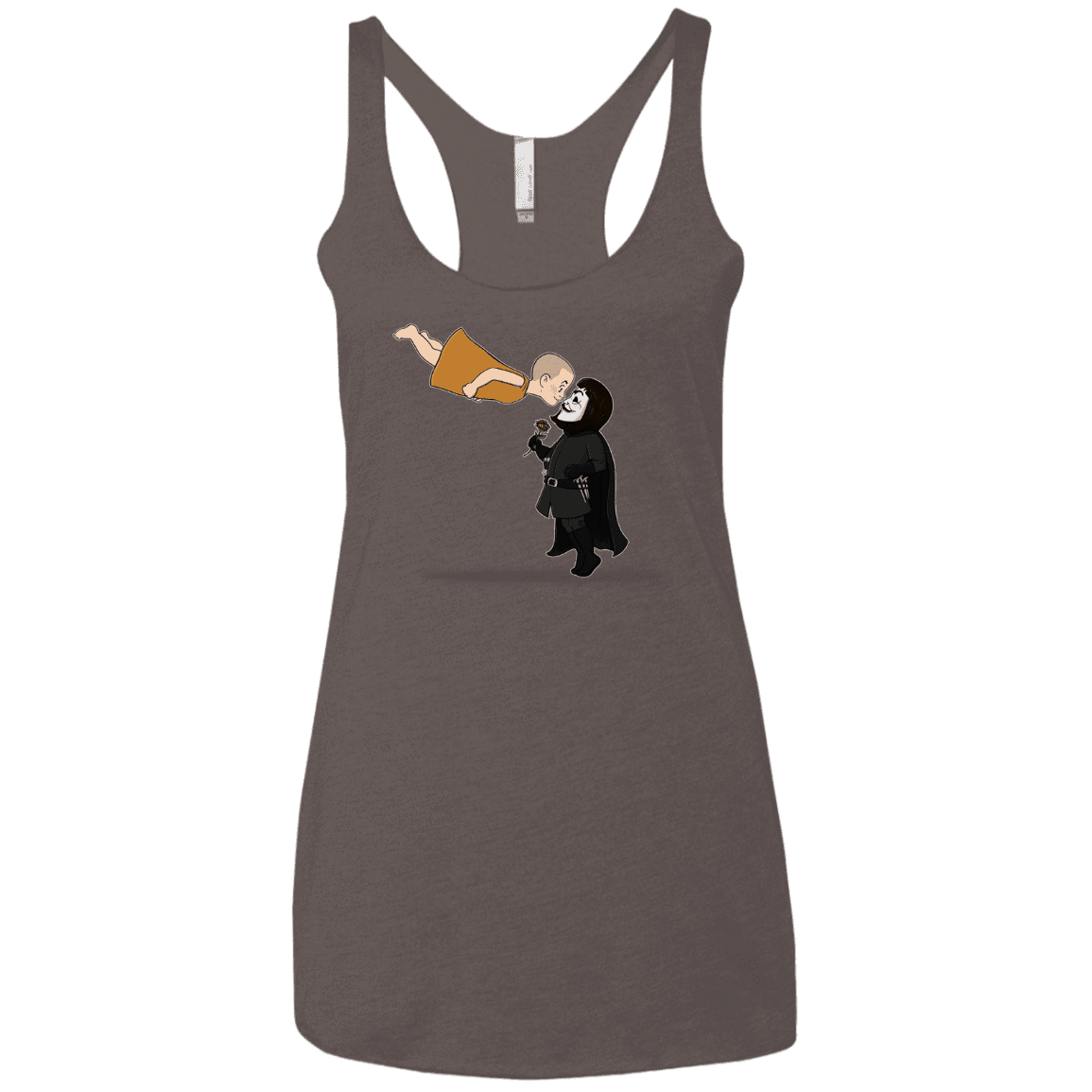 T-Shirts Macchiato / X-Small Evey and V Women's Triblend Racerback Tank