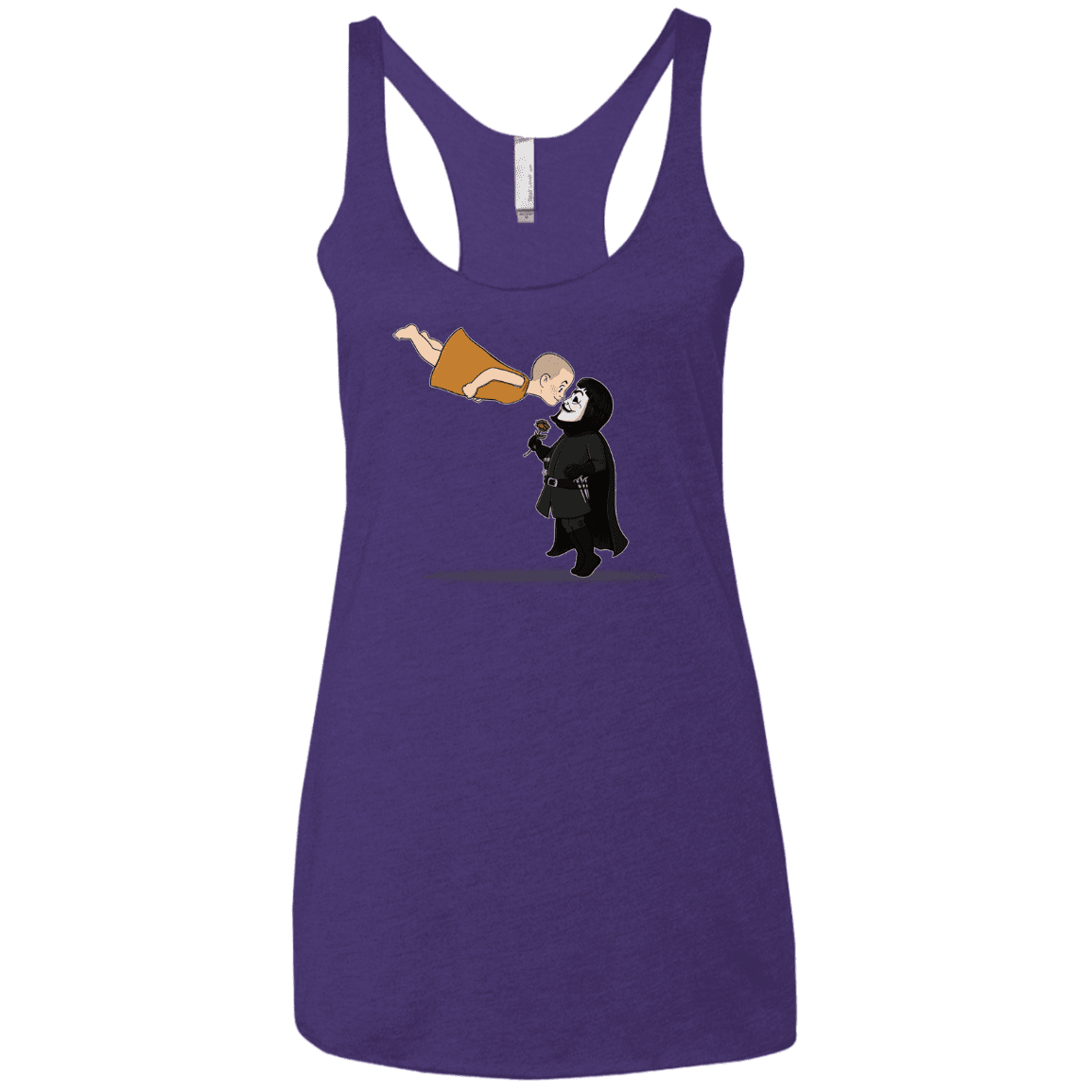 T-Shirts Purple Rush / X-Small Evey and V Women's Triblend Racerback Tank