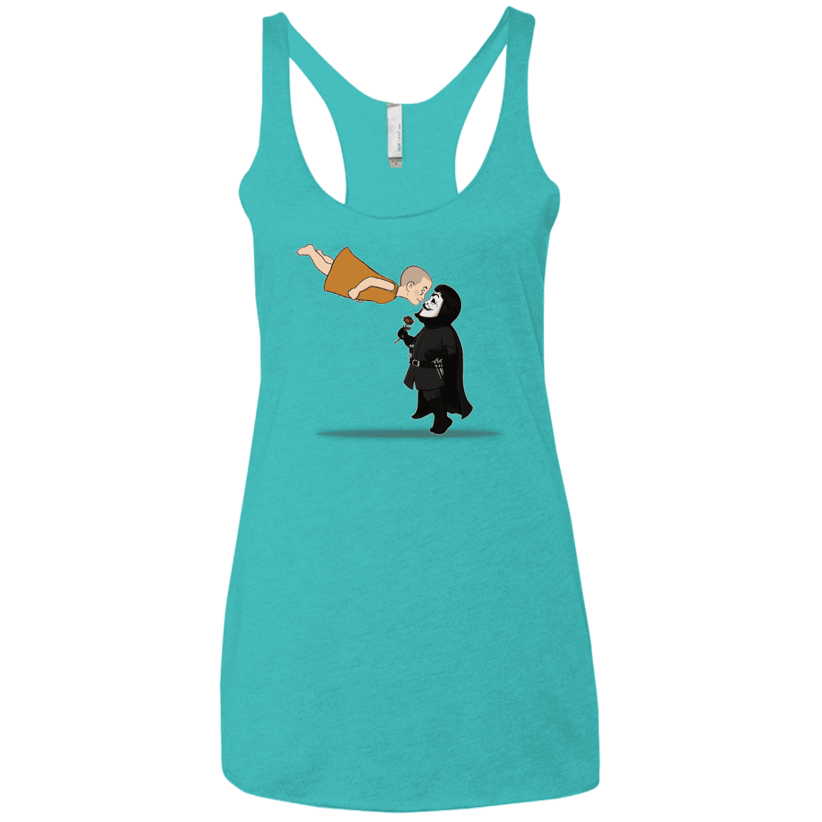 T-Shirts Tahiti Blue / X-Small Evey and V Women's Triblend Racerback Tank