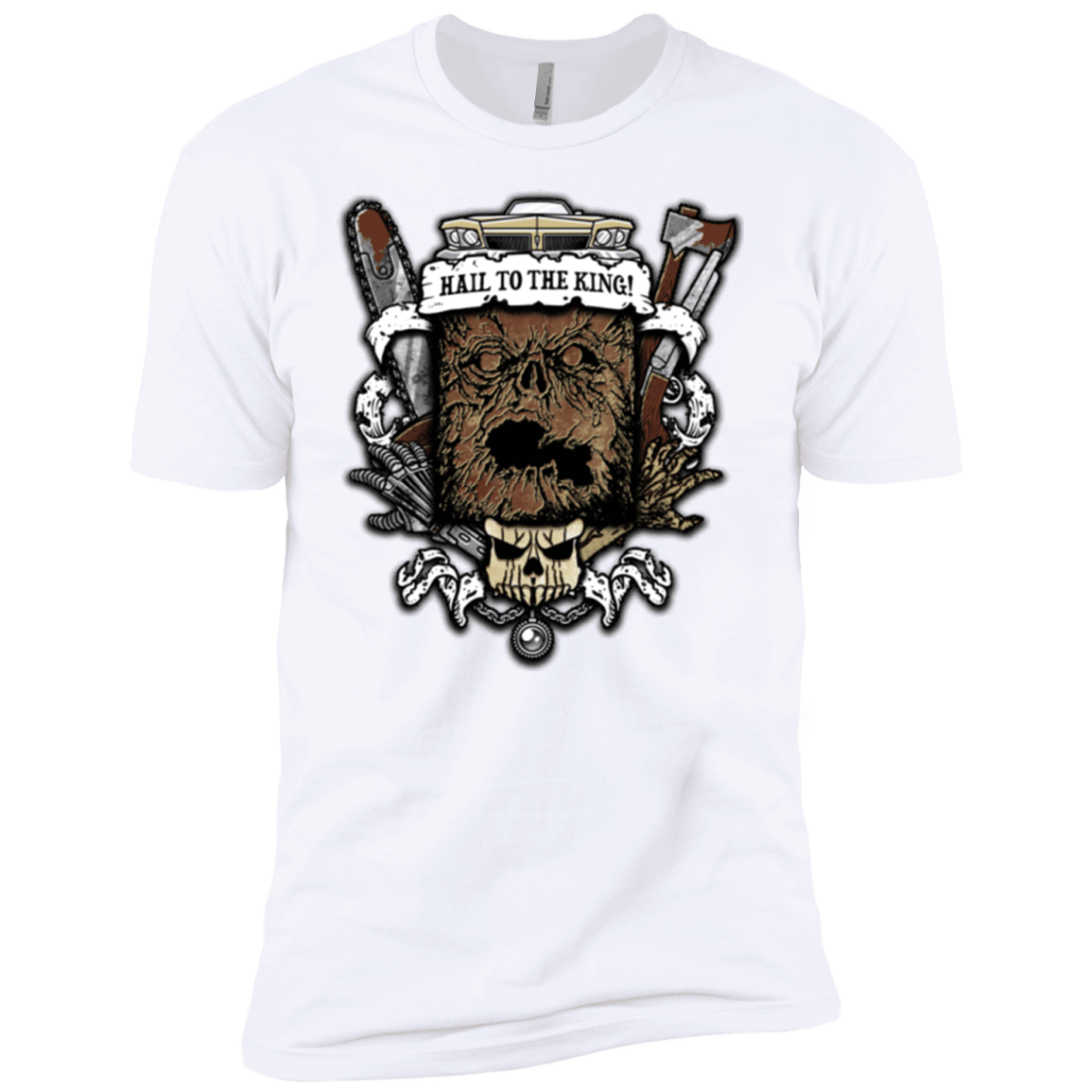 T-Shirts White / YXS Evil Crest Boys Premium T-Shirt