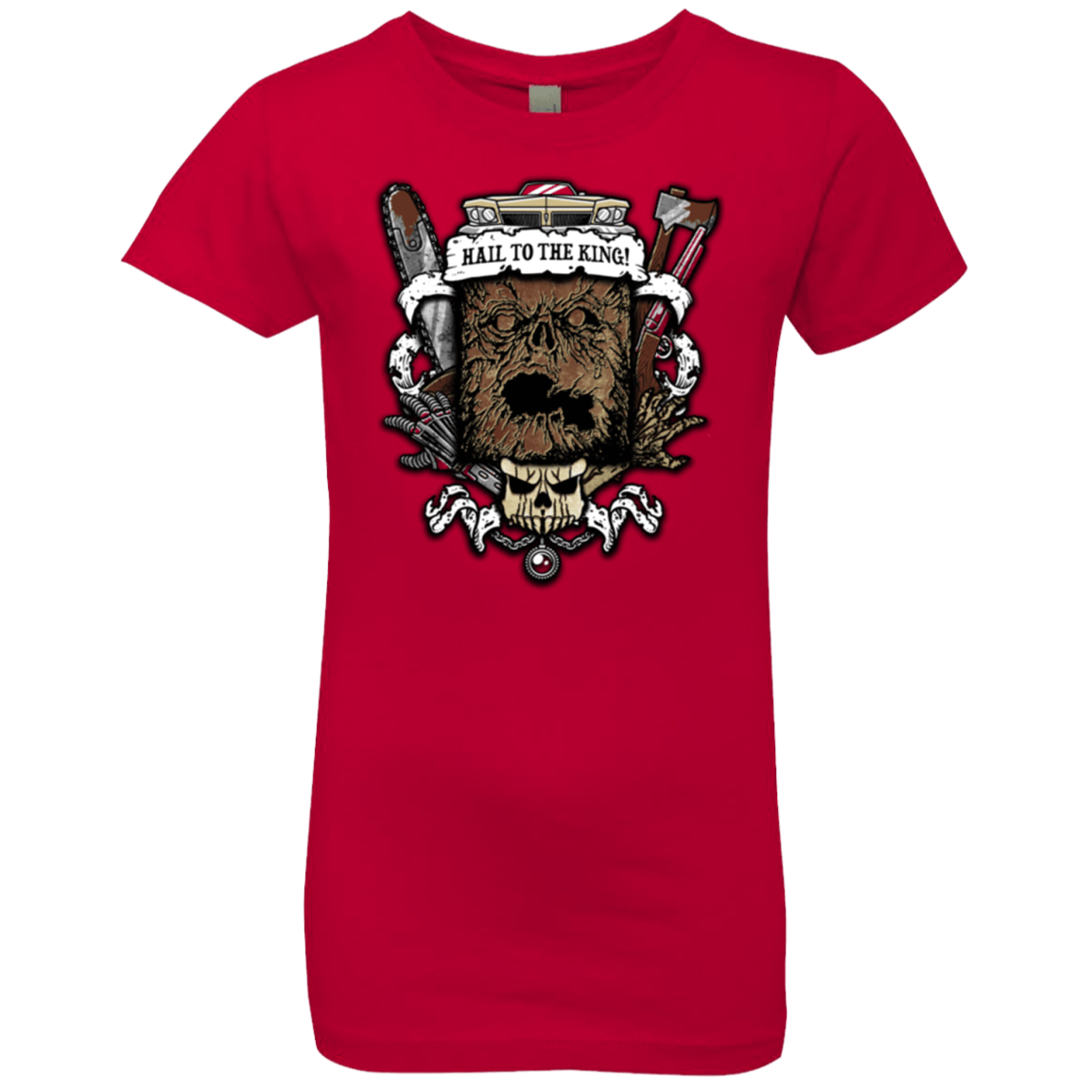T-Shirts Red / YXS Evil Crest Girls Premium T-Shirt