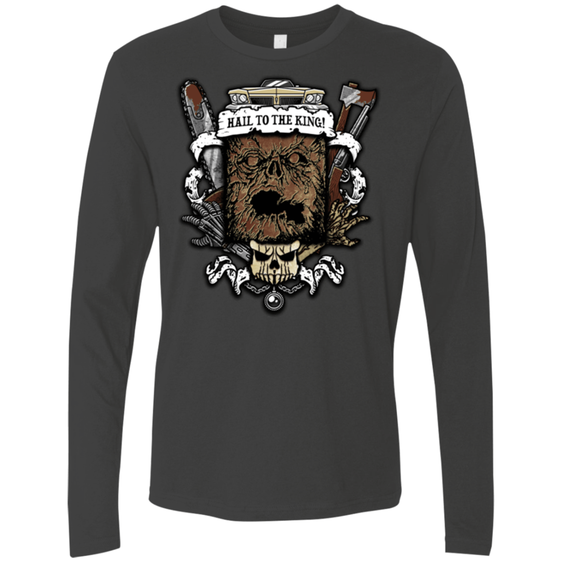 T-Shirts Heavy Metal / Small Evil Crest Men's Premium Long Sleeve