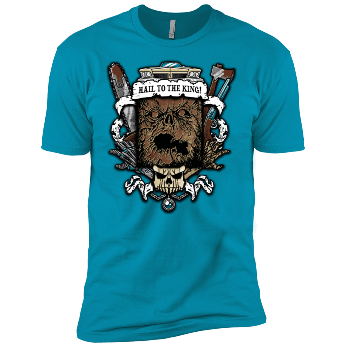 T-Shirts Turquoise / X-Small Evil Crest Men's Premium T-Shirt