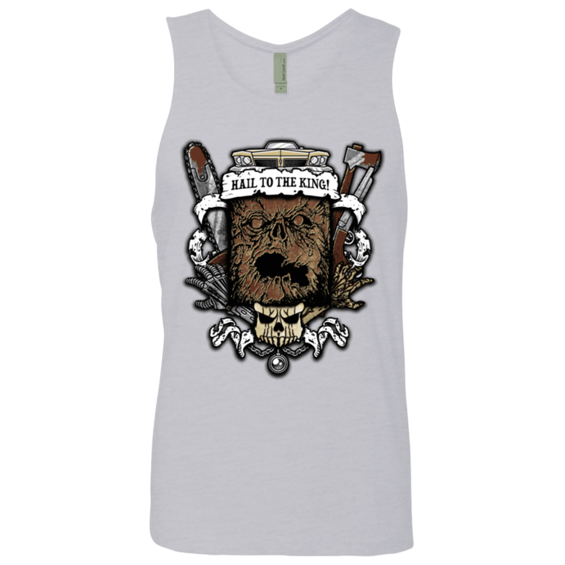 T-Shirts Heather Grey / Small Evil Crest Men's Premium Tank Top