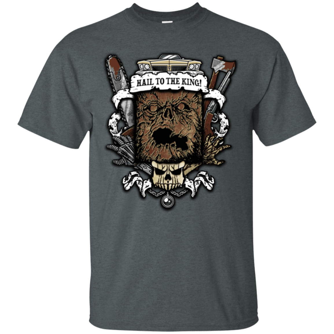 T-Shirts Dark Heather / Small Evil Crest T-Shirt
