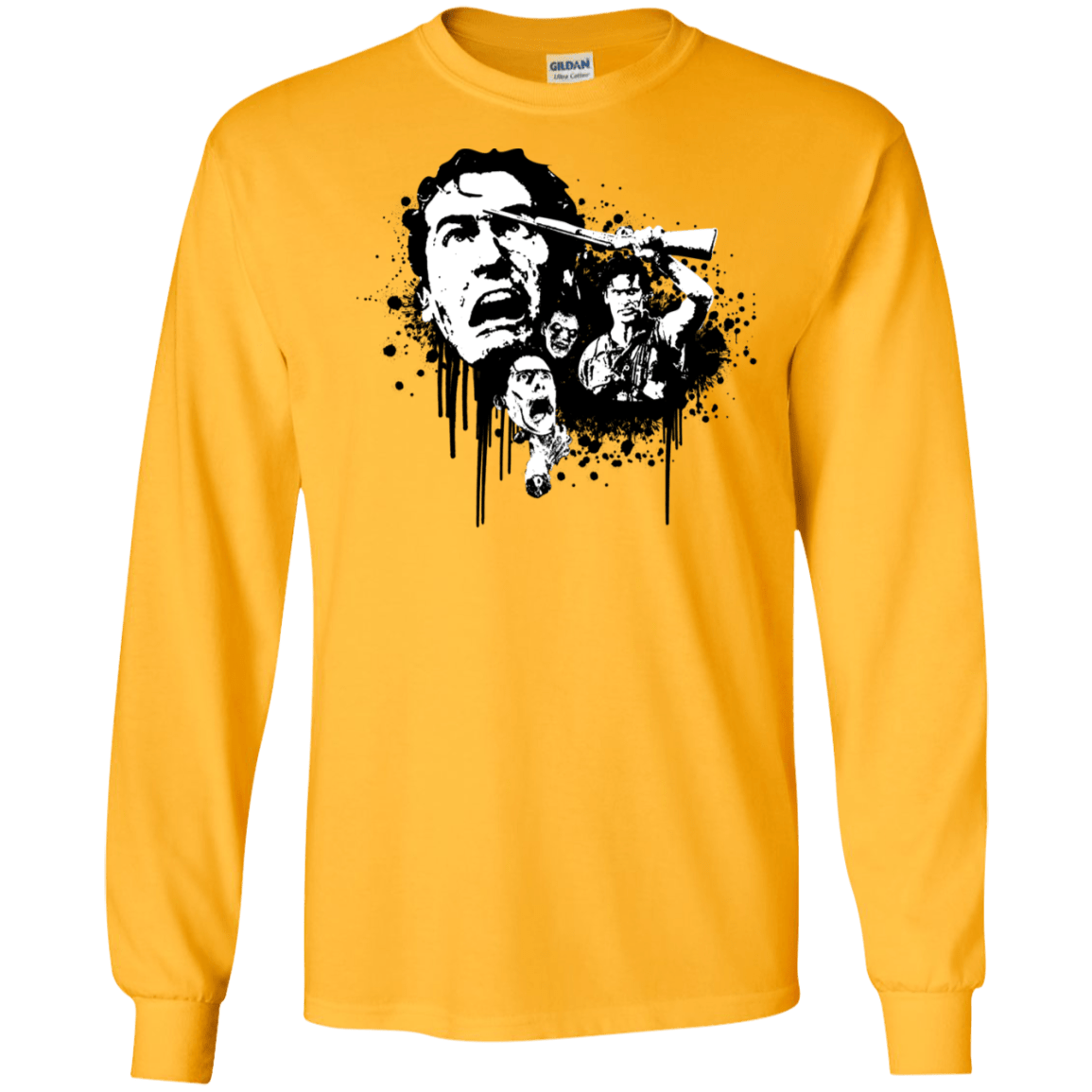 T-Shirts Gold / S Evil Dead Legend Men's Long Sleeve T-Shirt