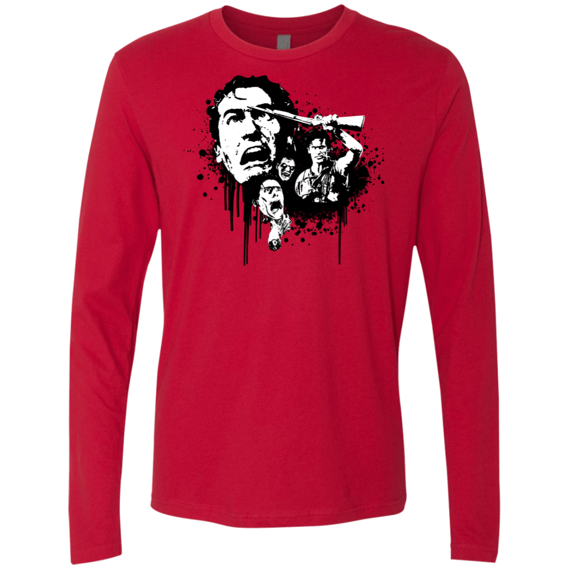 T-Shirts Red / S Evil Dead Legend Men's Premium Long Sleeve