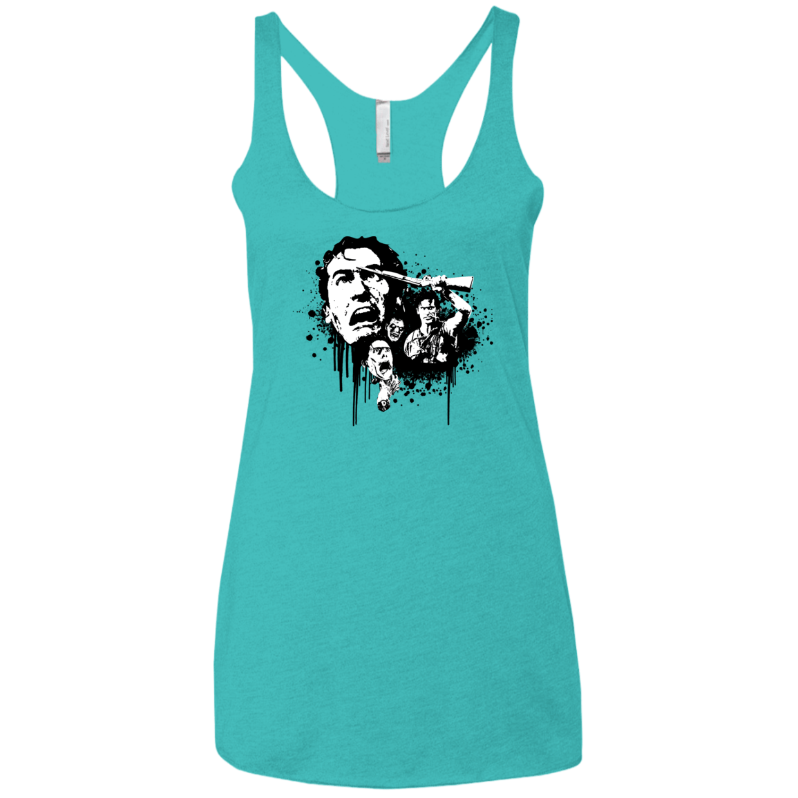 T-Shirts Tahiti Blue / X-Small Evil Dead Legend Women's Triblend Racerback Tank