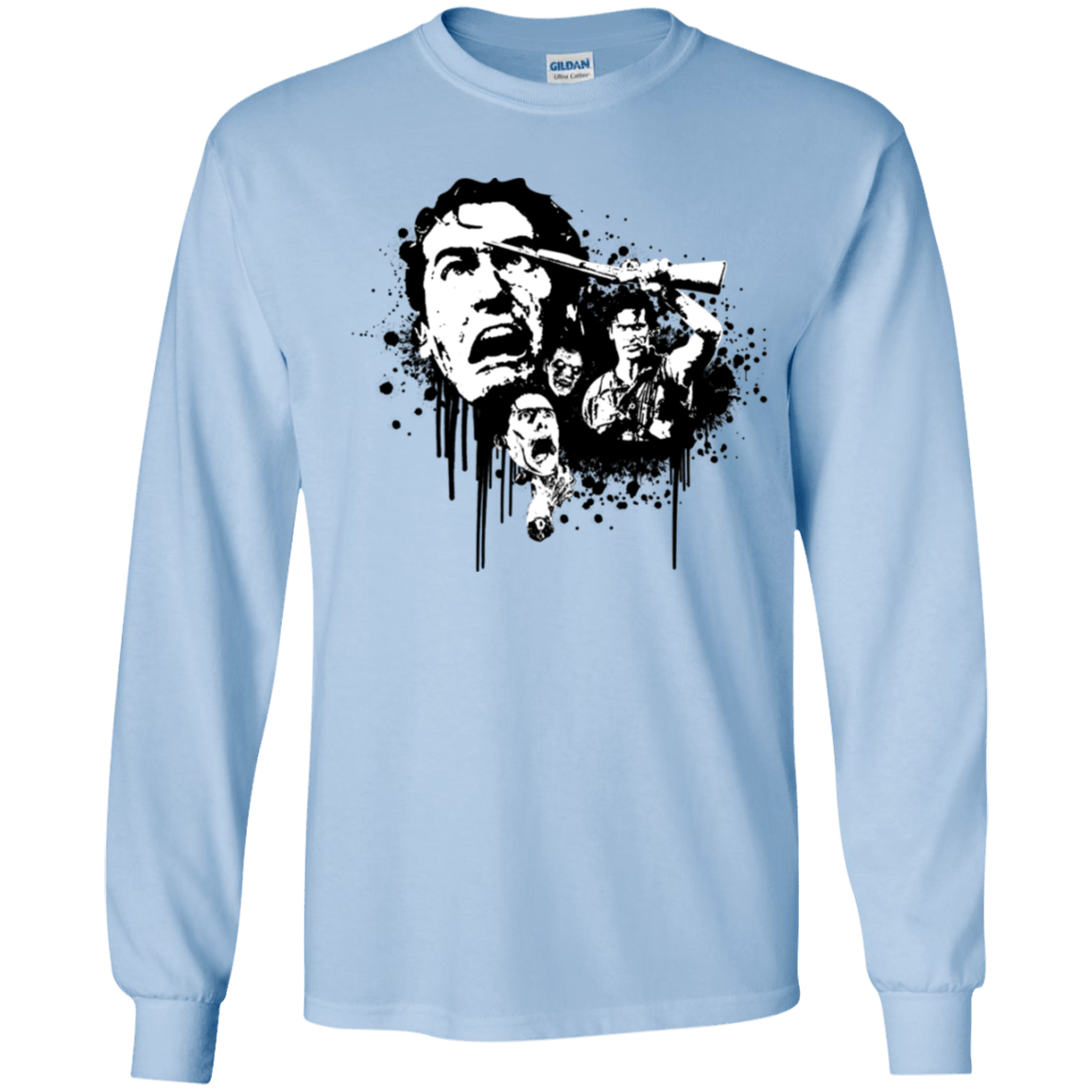 T-Shirts Light Blue / YS Evil Dead Legend Youth Long Sleeve T-Shirt