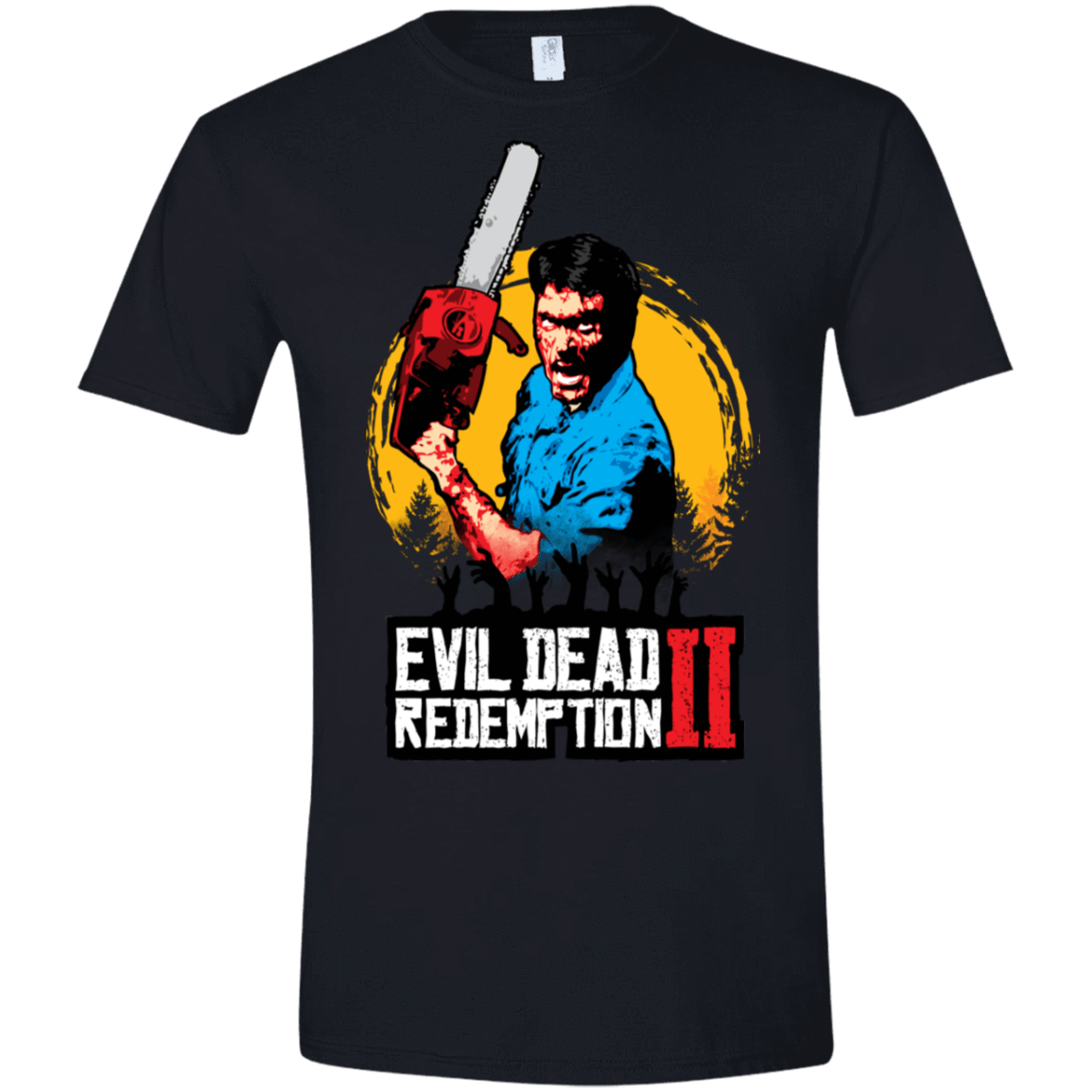 T-Shirts Black / X-Small Evil Dead Redemption II Men's Semi-Fitted Softstyle